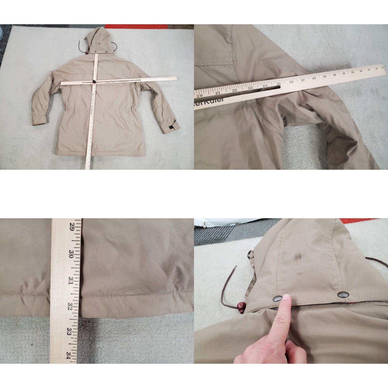 Pendleton VINTAGE Pendleton Jacket Mens XL Beige Wool Lined Coat Field Chore Military Jacket 80s 90s Outdoorsman Pockets Mens Size US XL / EU 56 / 4 - 8 Thumbnail