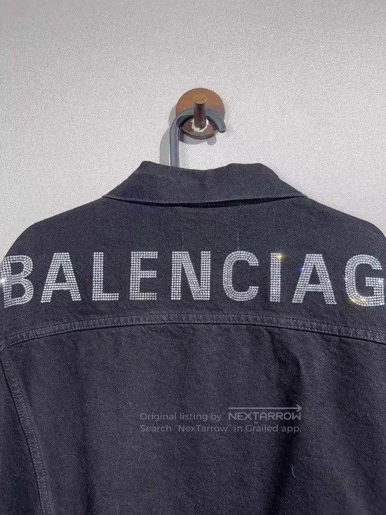 Balenciaga Balenciaga Crystal Jeans Jacket Size XS / US 0-2 / IT 36-38 - 3 Thumbnail