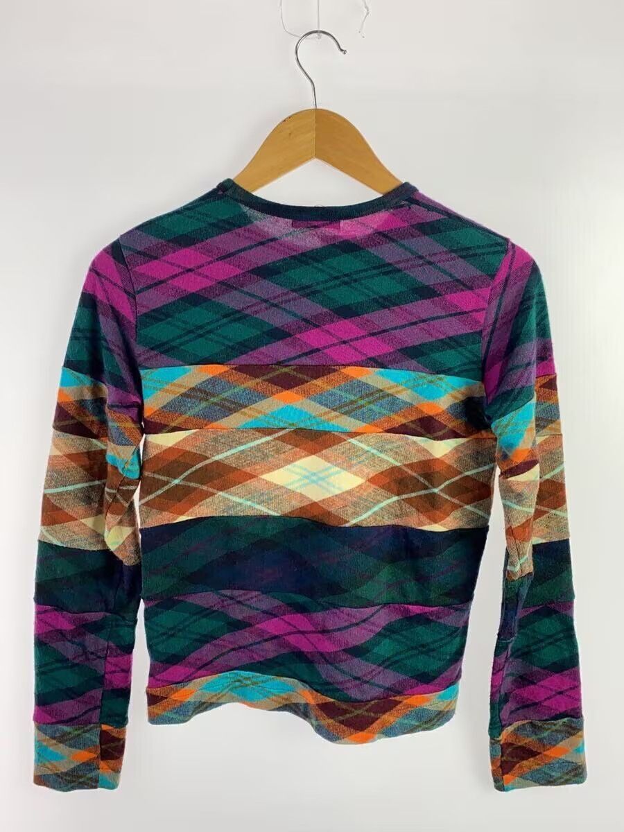 Comme des Garcons Reconstructed Plaid Wool Knit Sweater Size S / US 4 / IT 40 - 2 Thumbnail