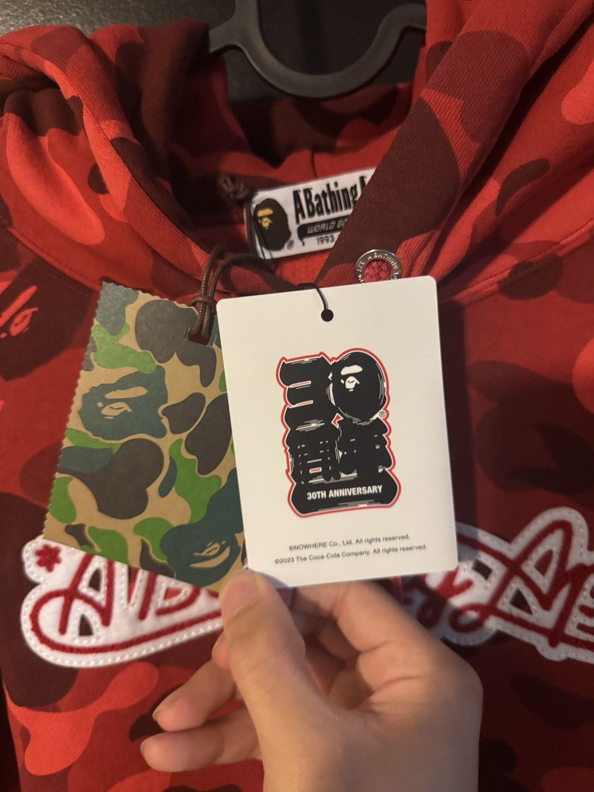 Bape Bape X Coca Cola Colar Camo Ape Head Pull over hoodie Size US L / EU 52-54 / 3 - 10 Thumbnail