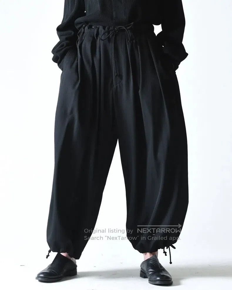 Yohji Yamamoto Yohji Yamamoto size 3 19SS12 pleated drawstring balloon woo Size US 30 / EU 46 - 4 Thumbnail