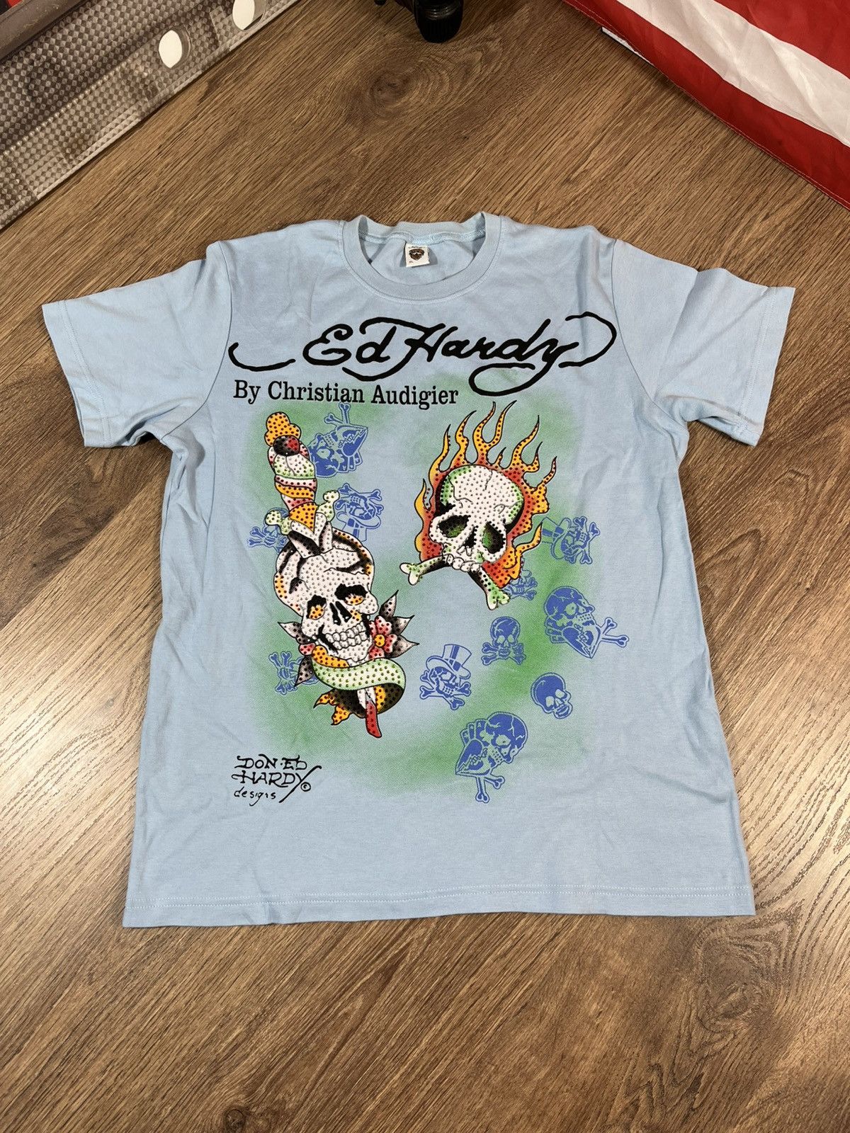 Ed Hardy Ed Hardy T Shirt Skull Vintage Size US XL / EU 56 / 4 - 1 Thumbnail