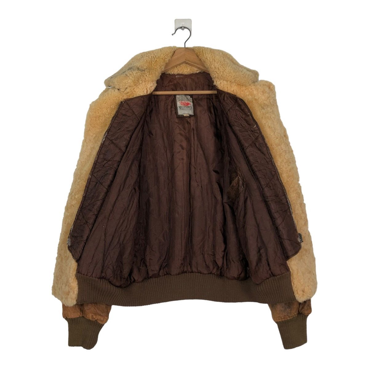Marithe + Francois Girbaud 🔥VINTAGE 80’s BIKER LEATHER JACKET MILLESIMES SHERPA COLLAR Size US S / EU 44-46 / 1 - 15 Thumbnail