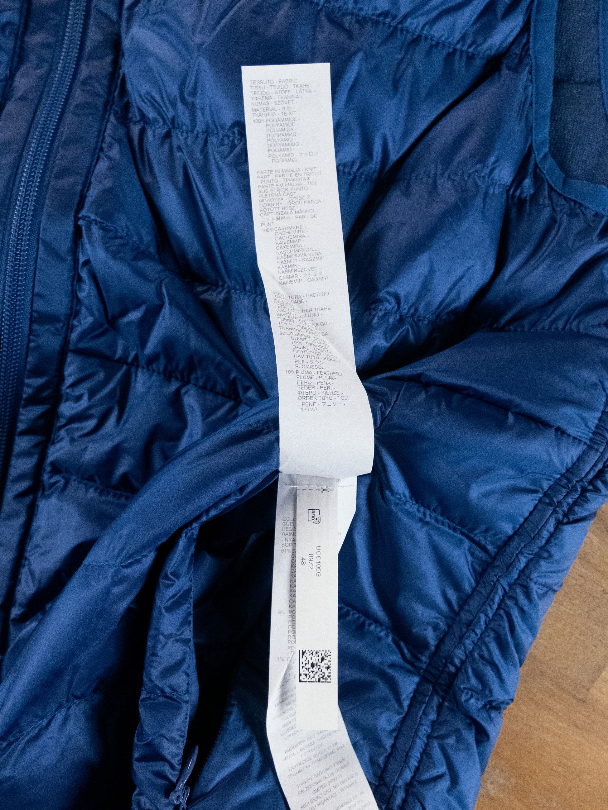 Other FALCONERI blue reversible cashmere & nylon vest Medium Size US M / EU 48-50 / 2 - 7 Thumbnail
