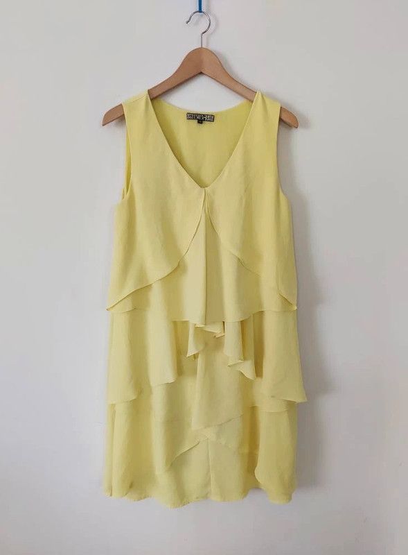 Vintage Biba yellow dress XL Size XL / US 12-14 / IT 48-50 - 3 Thumbnail