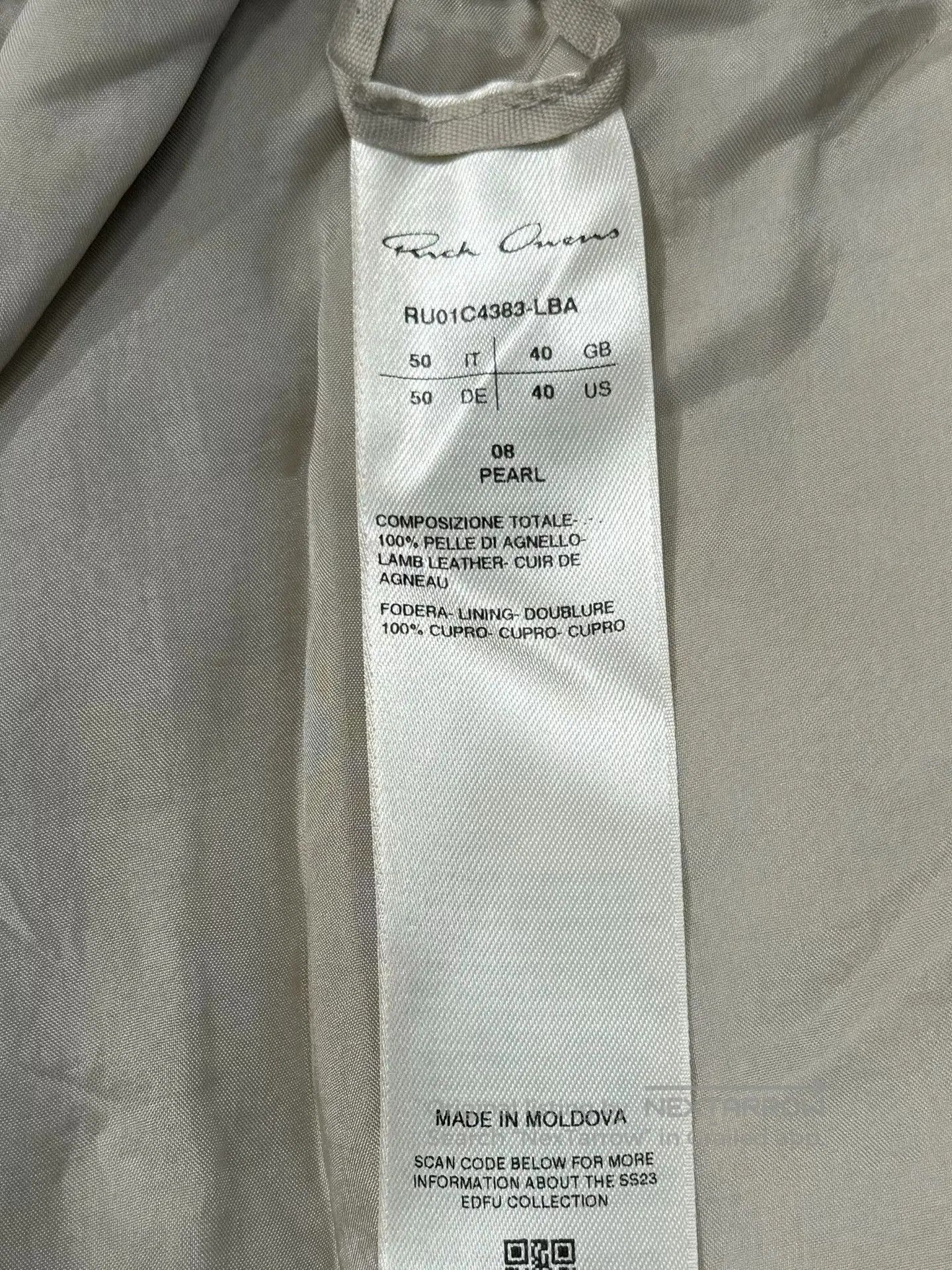 Rick Owens rick owens beige leather shorts. Size US 40 / EU 56 - 3 Thumbnail