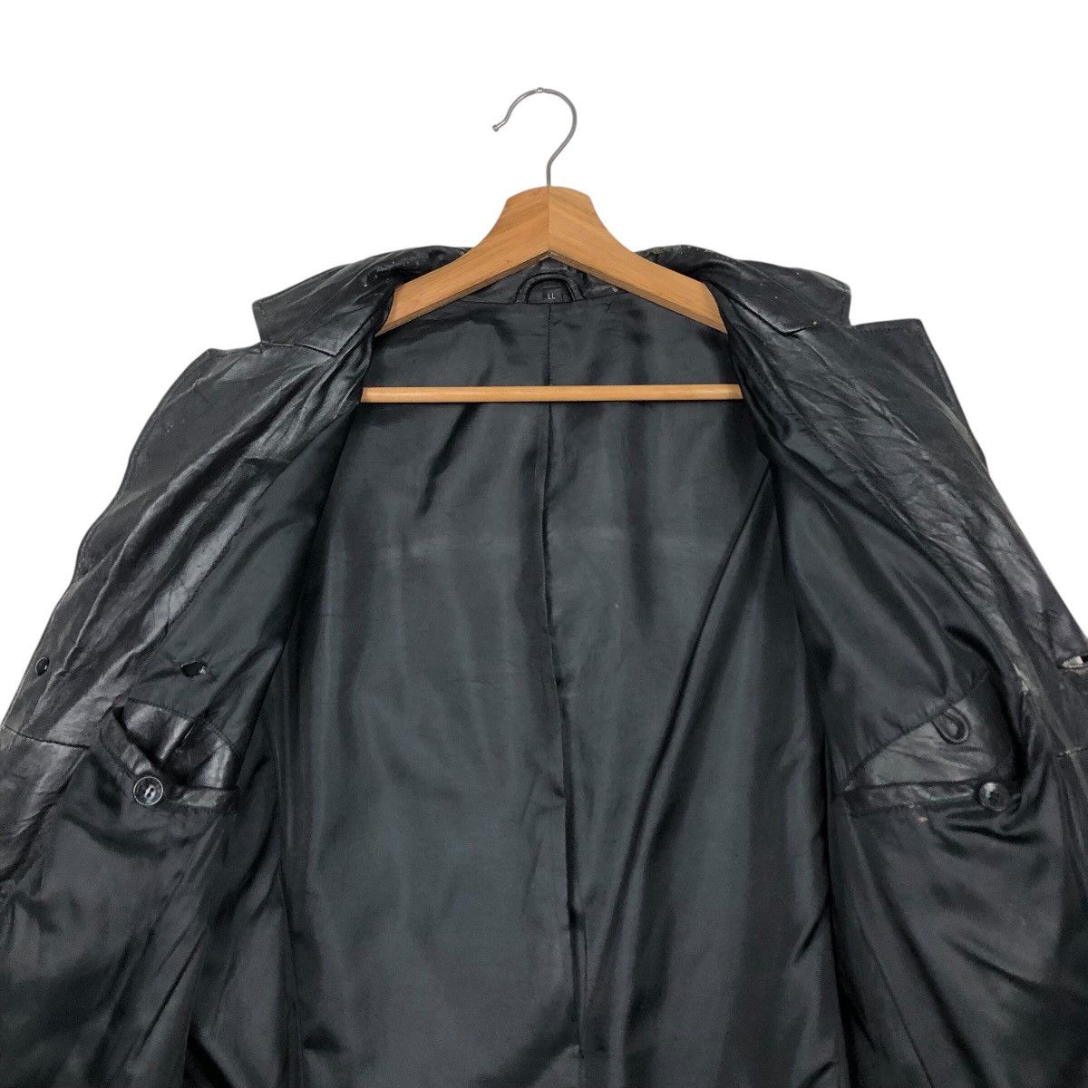 Japanese Brand × Vintage 📌Vintage Biker Leather Jacket Unknown Issey Miyake Size US L / EU 52-54 / 3 - 15 Thumbnail