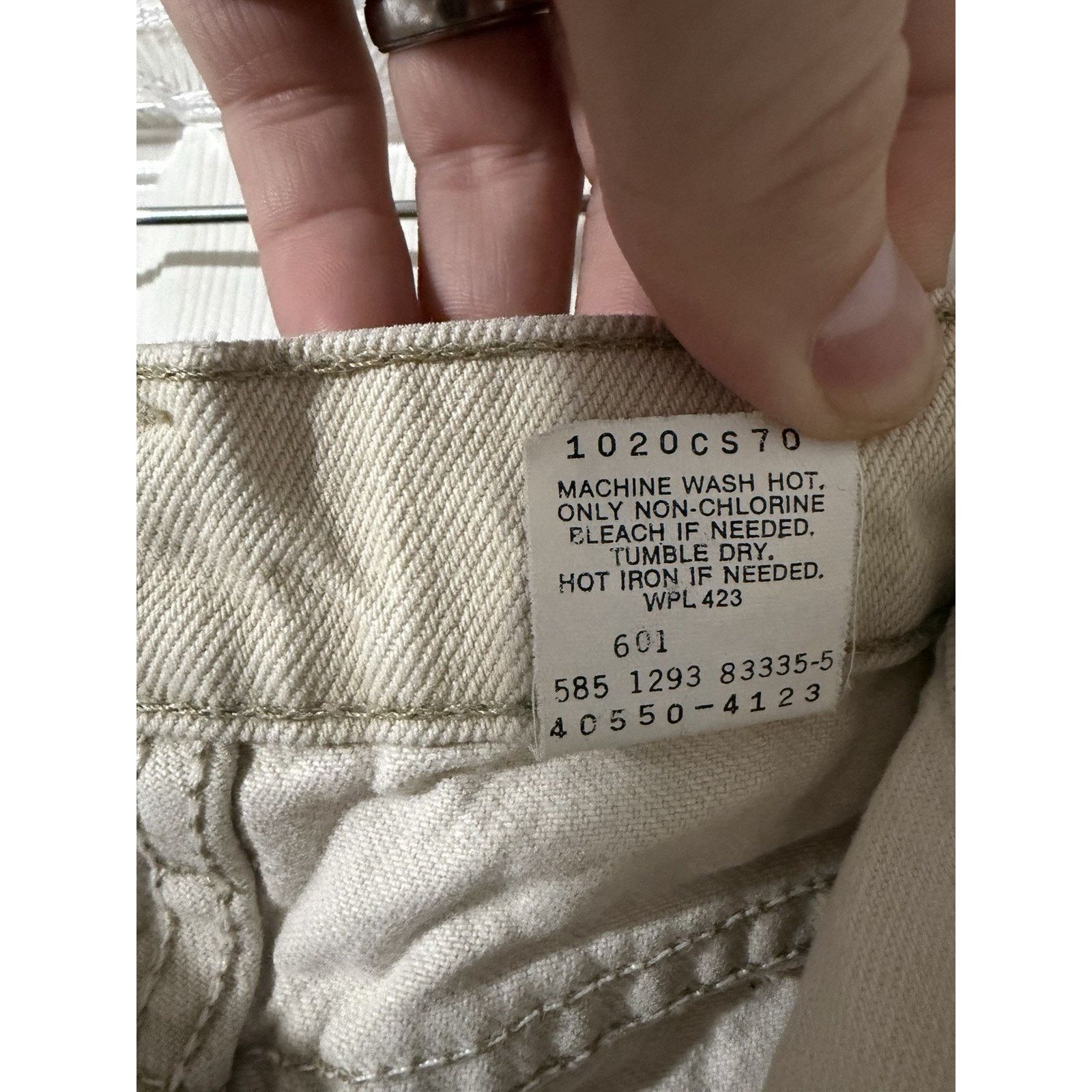 Levi's Vtg 90s Levis 550 Jeans 34x32 Fits 33x32 Relaxed Orange Tab Size US 34 / EU 50 - 3 Thumbnail