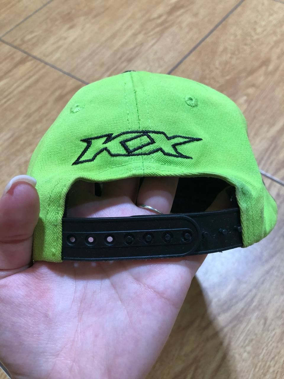 Vintage Vintage black Cap Y2K big logo Kawasaki racing team Hats Size ONE SIZE - 9 Thumbnail