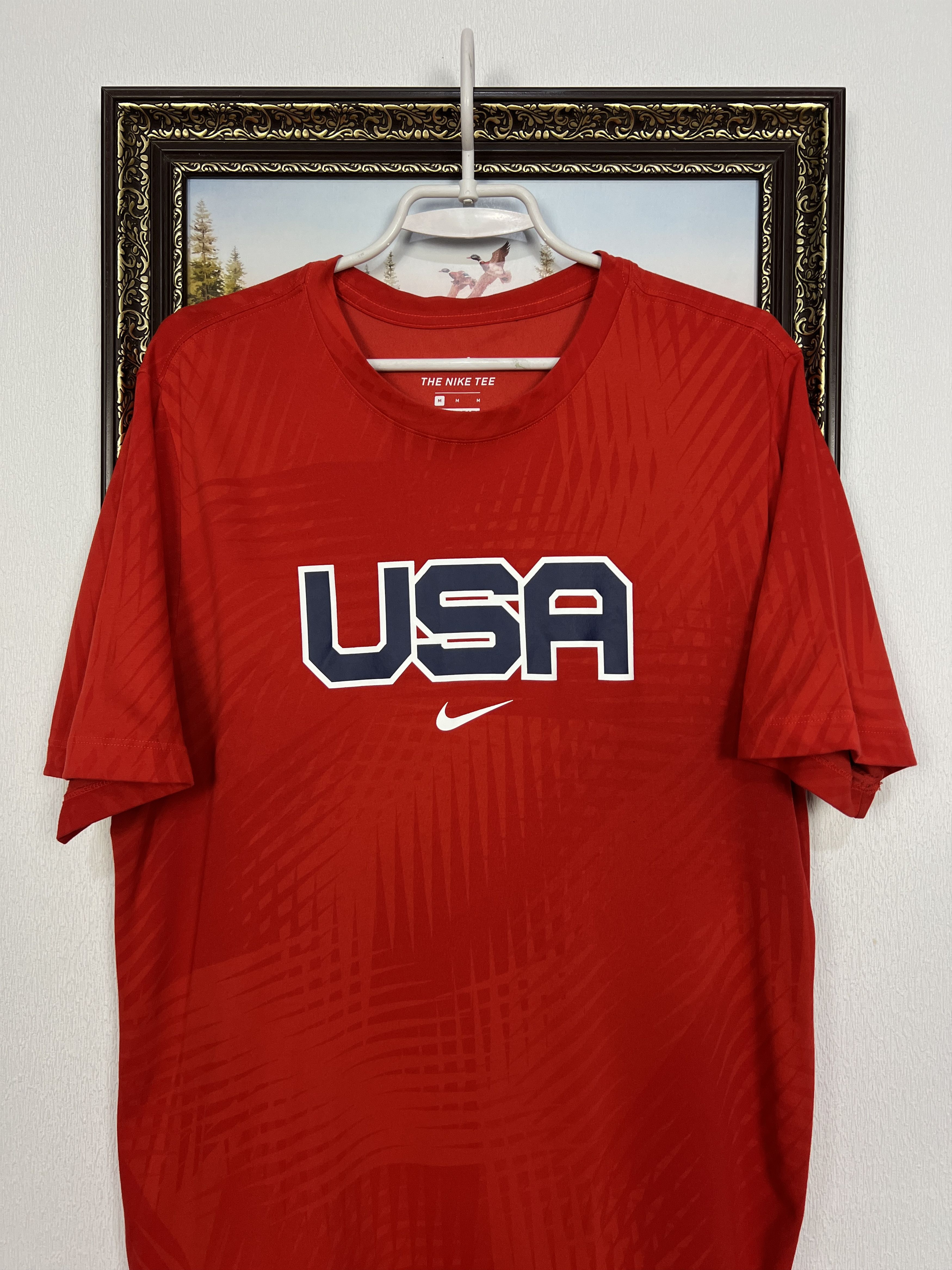 Nike Nike USA Tokyo Olympics Basketball Warm Up Jersey Shirt Size US M / EU 48-50 / 2 - 2 Thumbnail