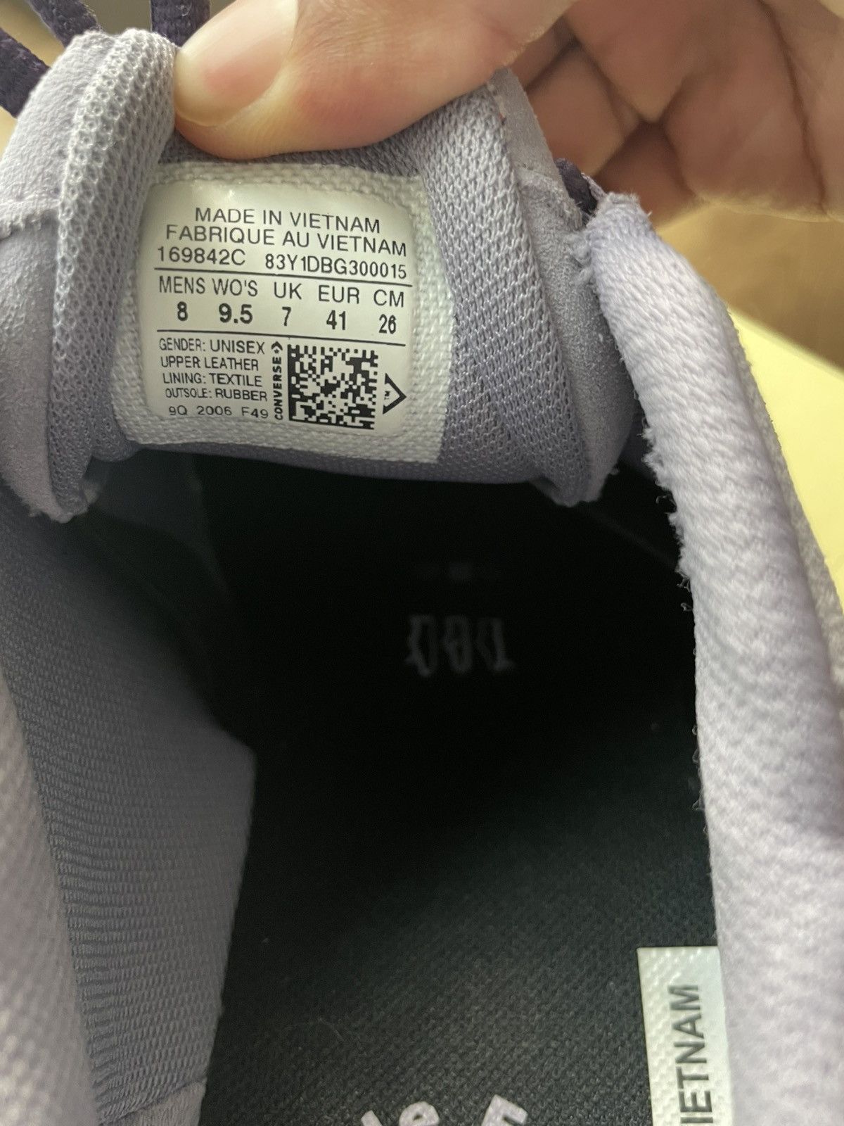 Converse × Golf le Fleur Golf le Fleur x Converse Gianno – Lavender Gray/Off White Size US 8 / EU 41 - 6 Thumbnail