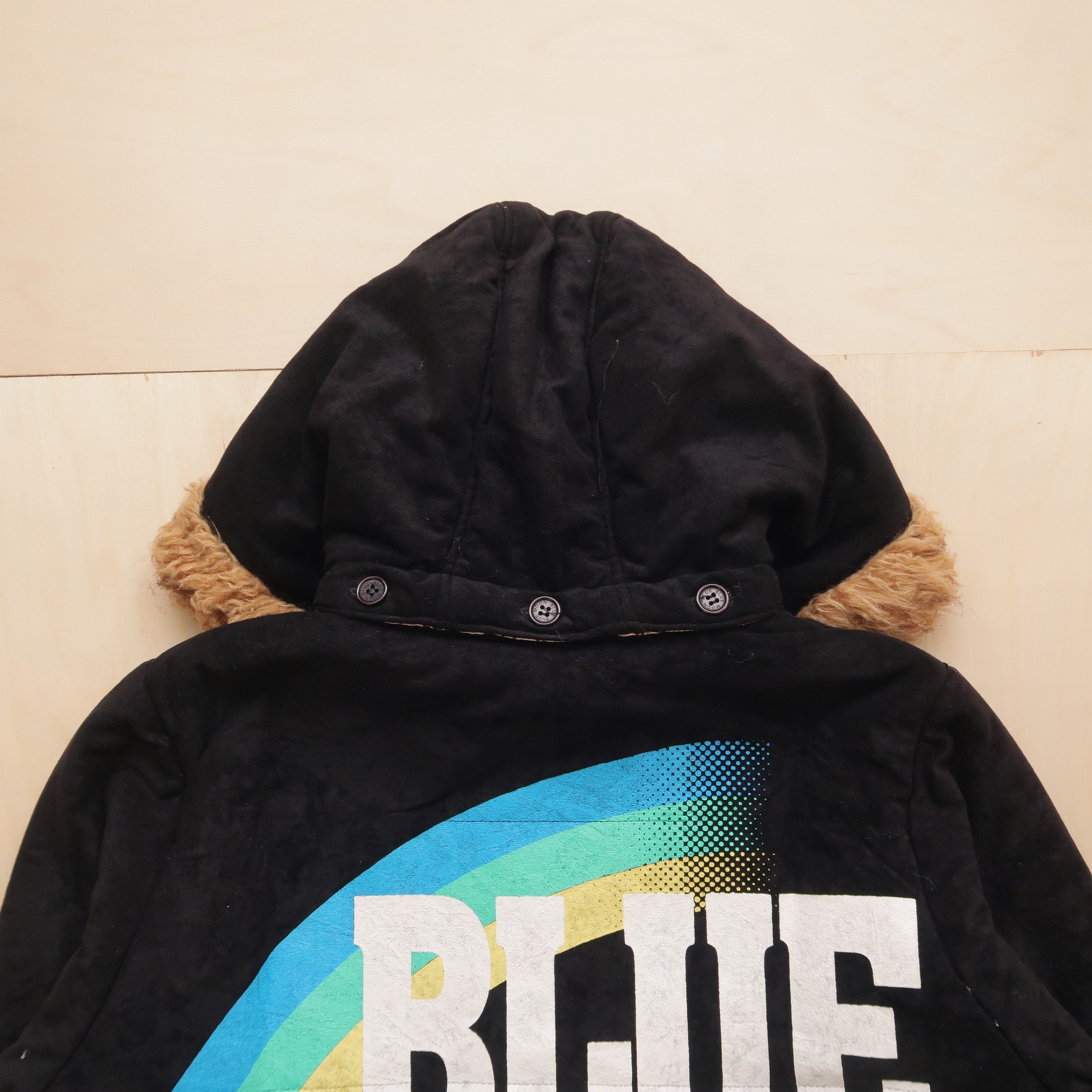 Japanese Brand 1990s Blue Moon Blue Japan Reversible Fur Faux Jacket Size US M / EU 48-50 / 2 - 19 Thumbnail