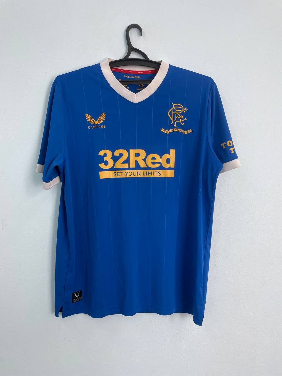 Castore CASTORE GLASGOW RANGERS 2021 2022 SIZE M / L JERSEY SHIRT Size US XL / EU 56 / 4 - 1 Thumbnail