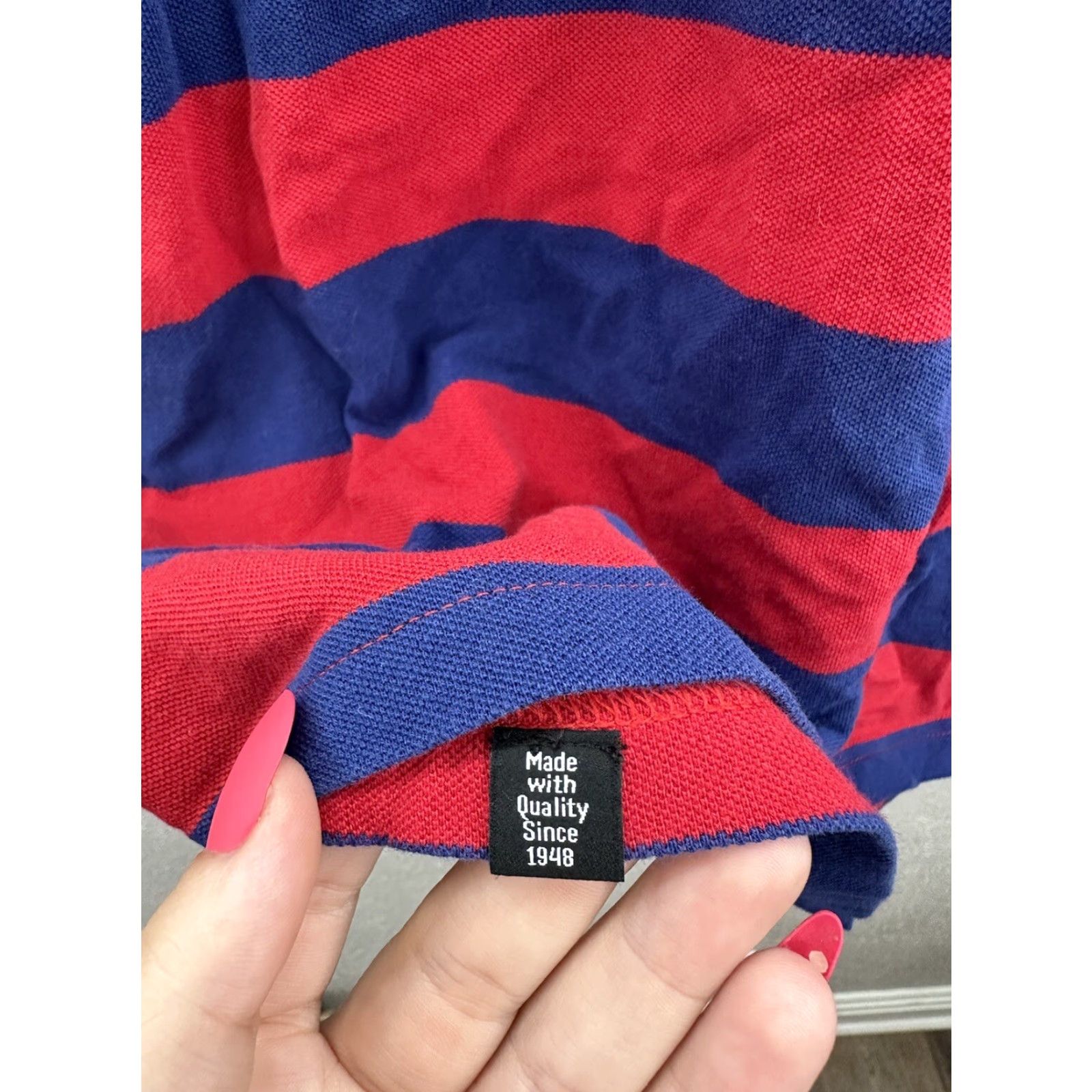 Puma Puma Mens Polo Shirt XL Blue Red Striped Short Sleeve Collared Polo Shirt Regular Fit Men's Polo Shirt - 100% Cotton, Machine Washable Size US XL / EU 56 / 4 - 5 Thumbnail