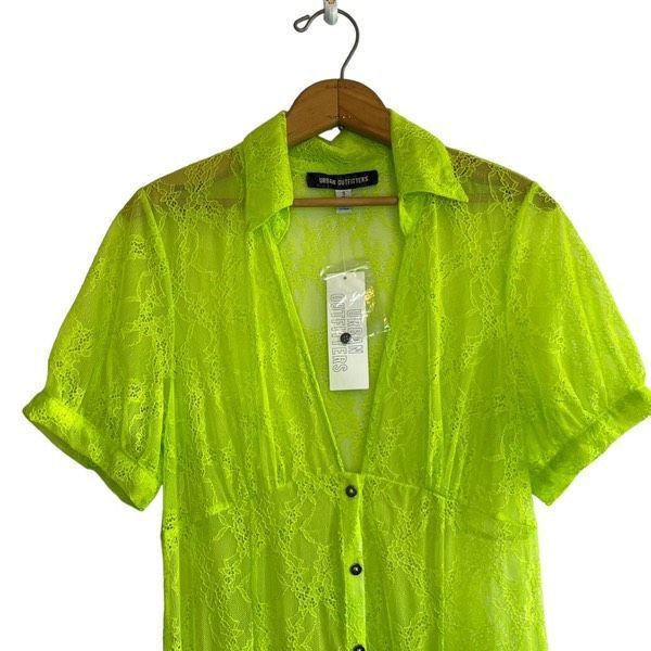 Urban Outfitters Urban Outfitters Connie green sheer lace maxi dress Size S / US 4 / IT 40 - 5 Thumbnail