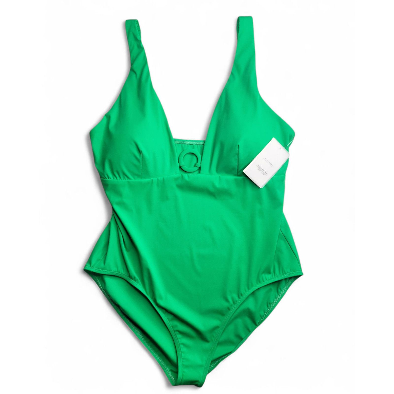 Other NWT Alex Marie Sculpt Solid Deep V Neck Ring One Piece 2XL Size XXL / US 16-18 / IT 52-54 - 2 Thumbnail