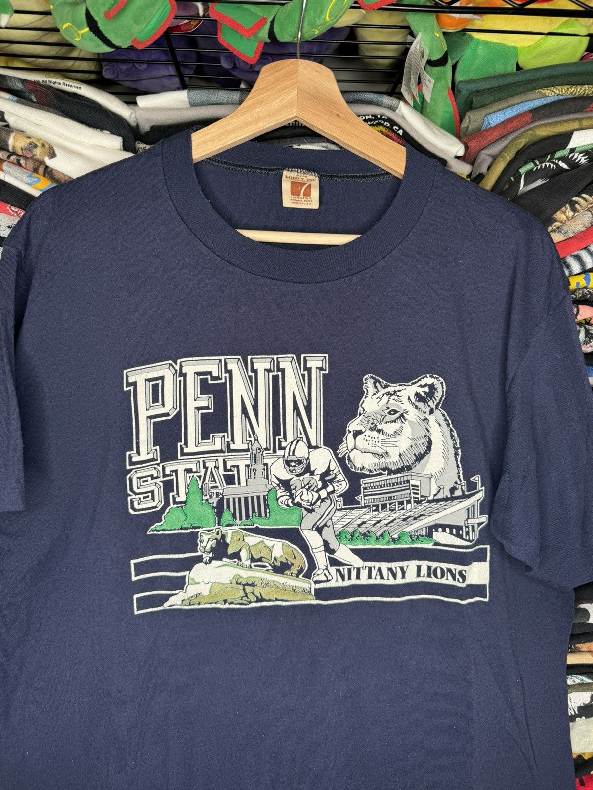 Logo 7 × Vintage Vintage 80s Logo 7 Penn State Nittany Lions L/XL Graphic Tee Size US XL / EU 56 / 4 - 2 Thumbnail