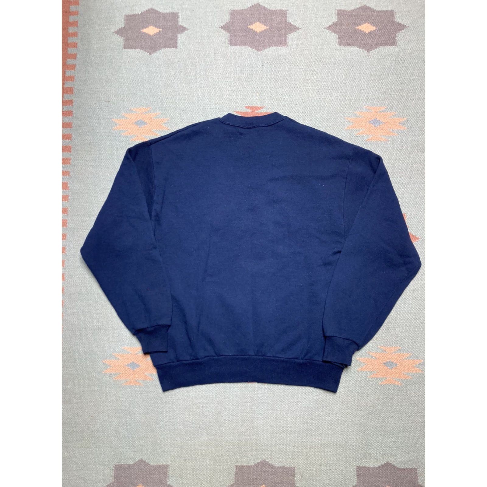 Vintage VINTAGE Christmas Sweatshirt Women Medium Blue Holiday Pullover Size M / US 6-8 / IT 42-44 - 4 Thumbnail