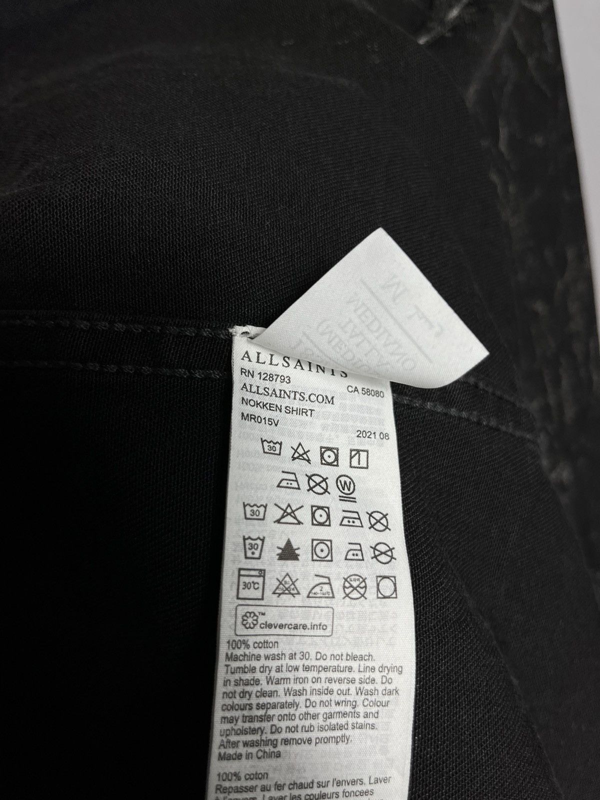 Allsaints Allsaints Nokken Denim Shirt Men’s Snap Long Sleeve Black Size US M / EU 48-50 / 2 - 7 Thumbnail