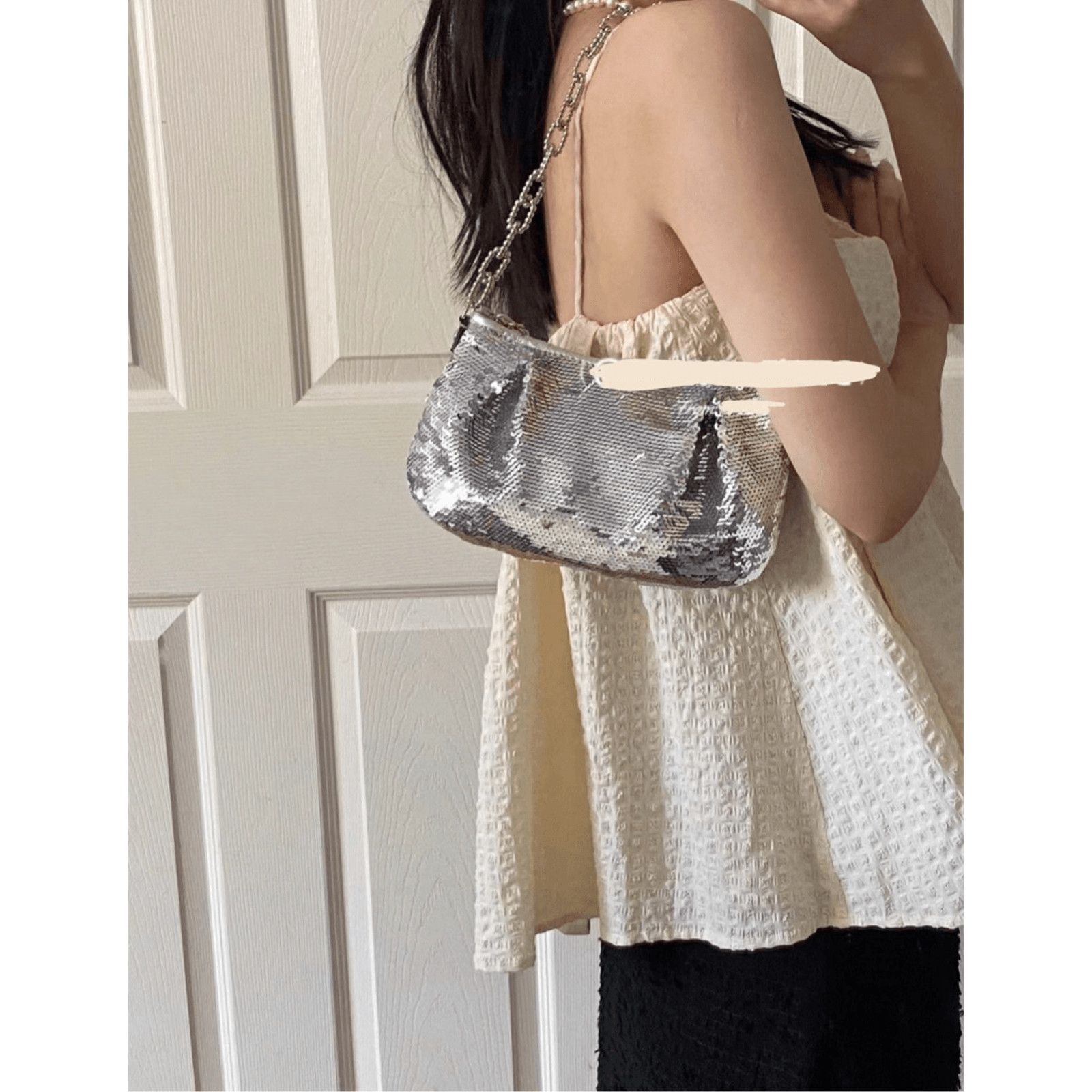 Coach COACH Vintage Poppy Sliver Sequined Evening Bag RARE 14368 Size ONE SIZE - 4 Thumbnail