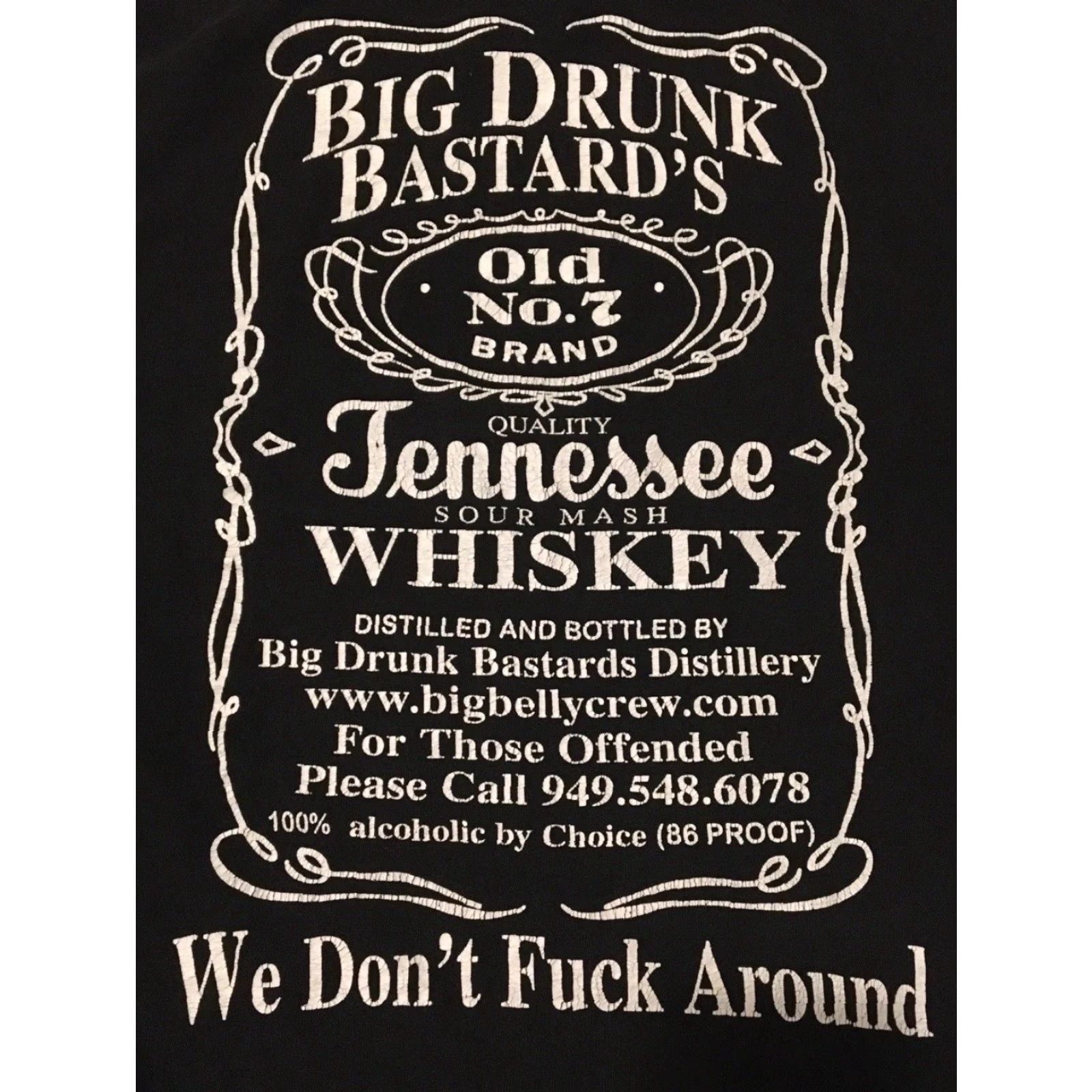 Vintage VINTAGE Big Drunk Bastards Faded Distress Shirt L Funny Beer Crude Joke Grunge Y2K Size US L / EU 52-54 / 3 - 3 Thumbnail