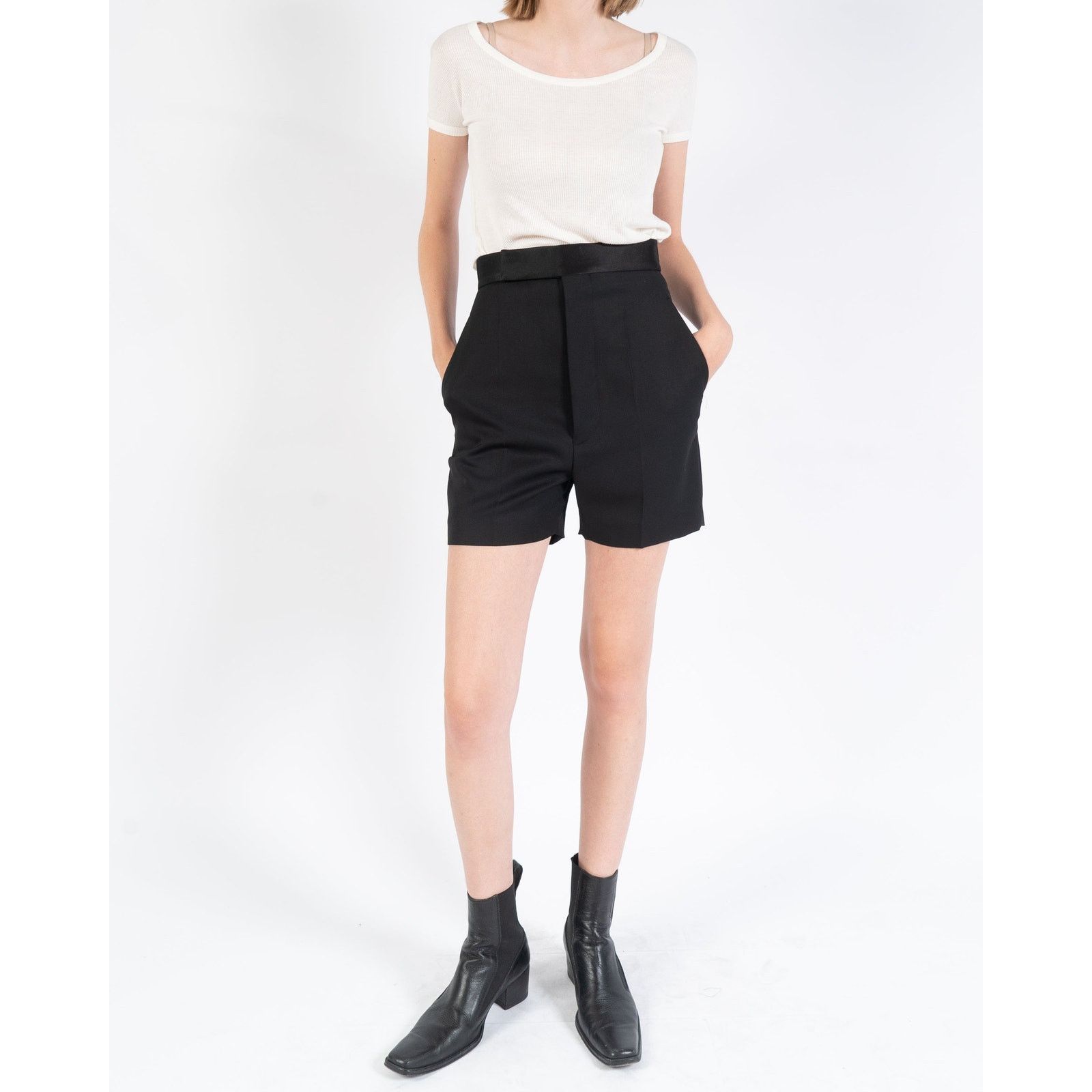 Haider Ackermann SS20 Black Shorts with Taroni Waist Size 26" / US 2 / IT 38 - 8 Thumbnail