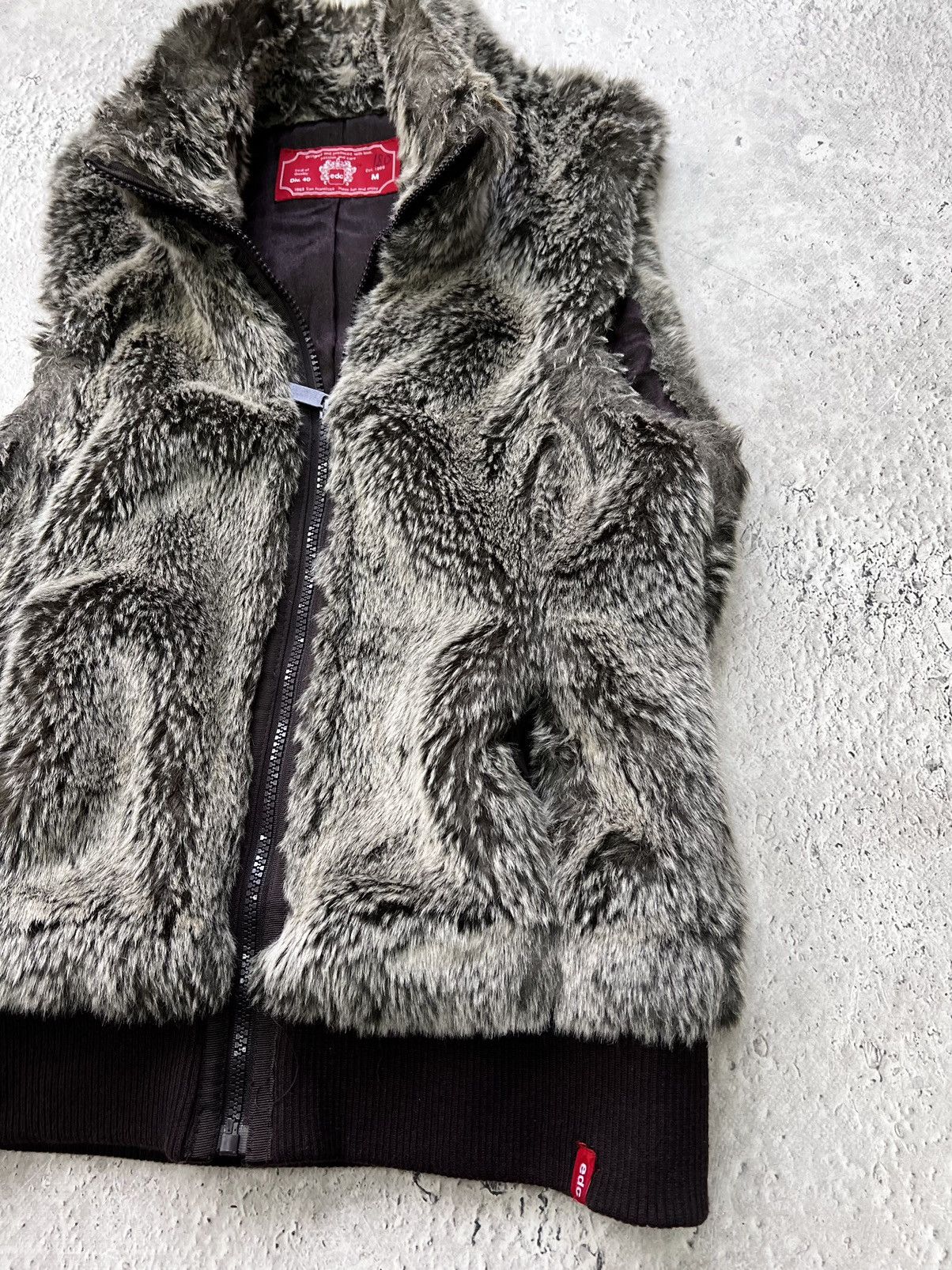 Hysteric Glamour × If Six Was Nine * Hype Vintage Full Mohair Faux Fur Fluffy Fuzzy Vest Jacket Size M / US 6-8 / IT 42-44 - 6 Thumbnail