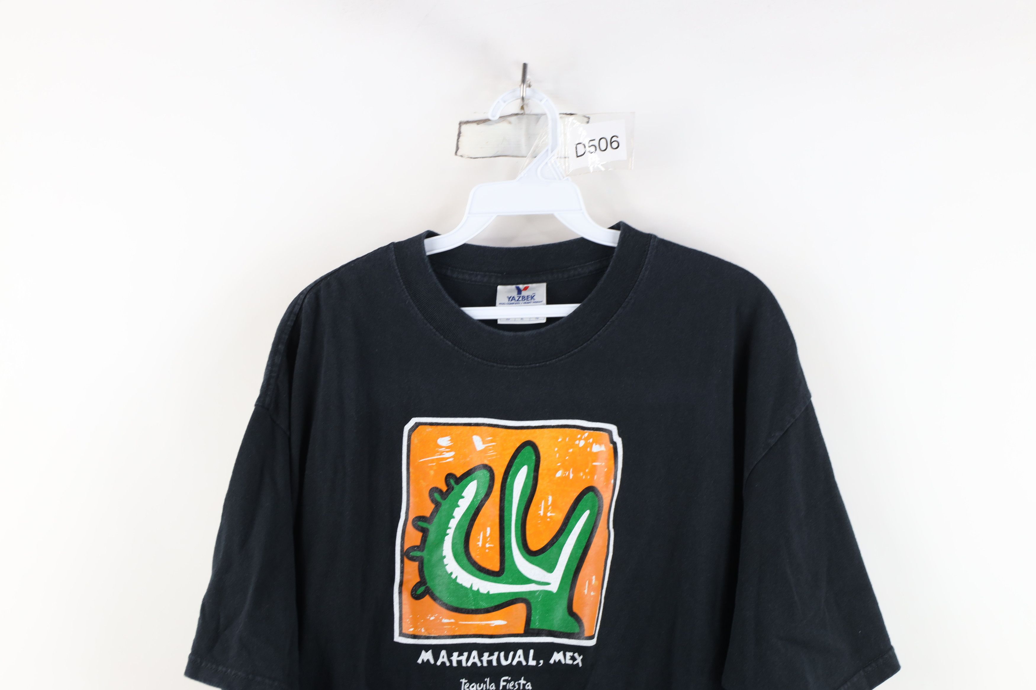 Vintage Vintage Streetwear Mexico Tequila Fiesta T-Shirt Black Size US XL / EU 56 / 4 - 2 Thumbnail