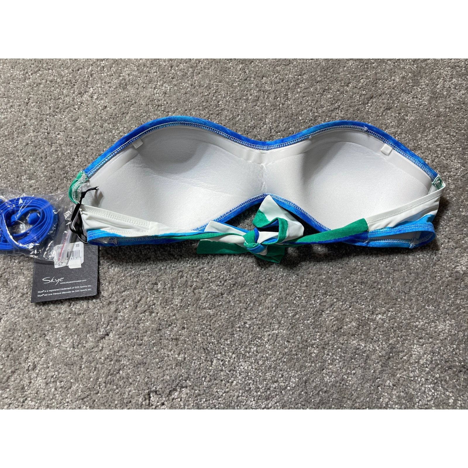 Other Skye Swim Bikini Top Womens S Blue Removable Bra Padding Size S / US 4 / IT 40 - 5 Thumbnail