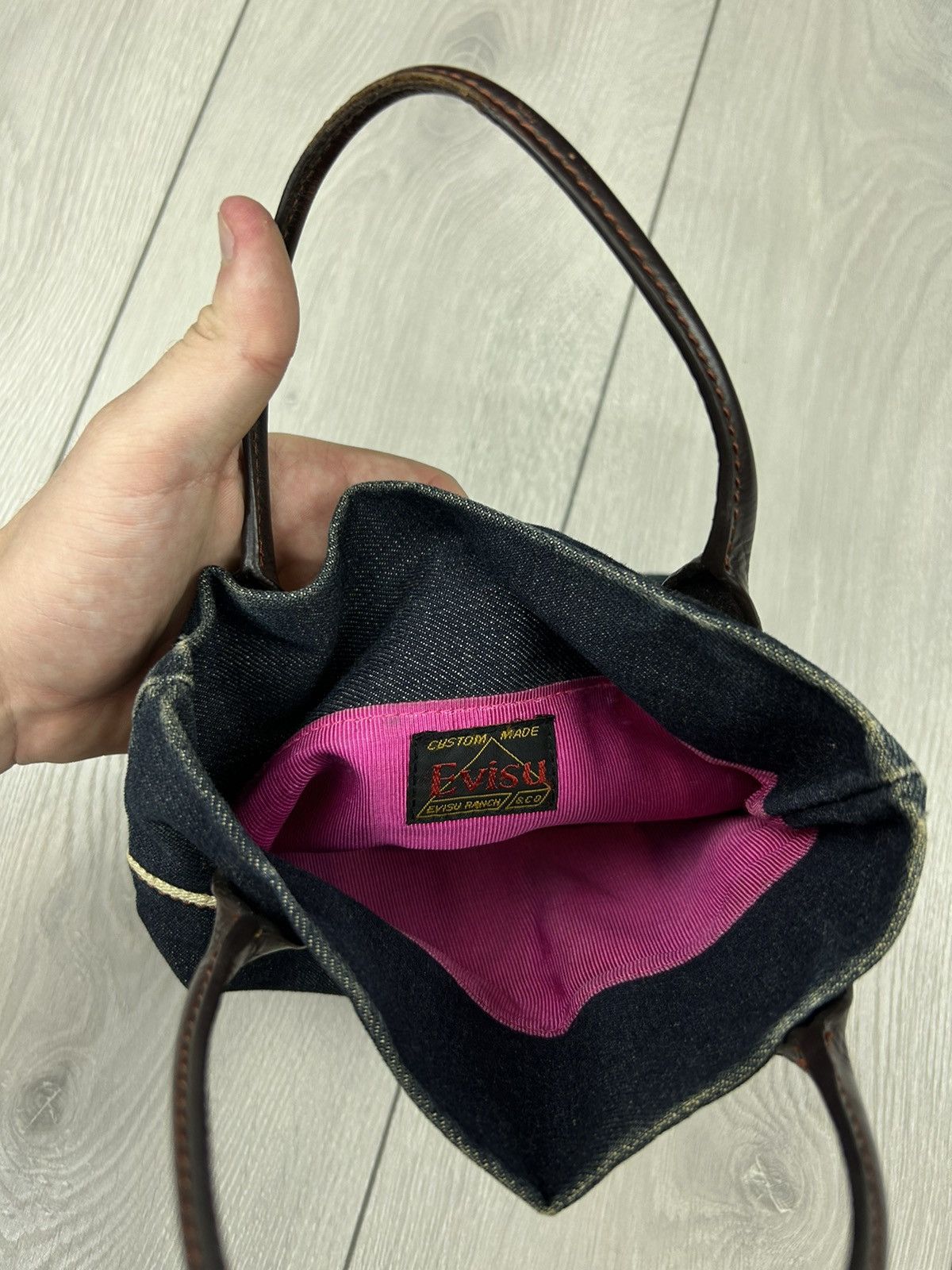 Evisu × Vintage Evisu Vintage denim handle bag Size ONE SIZE - 5 Thumbnail