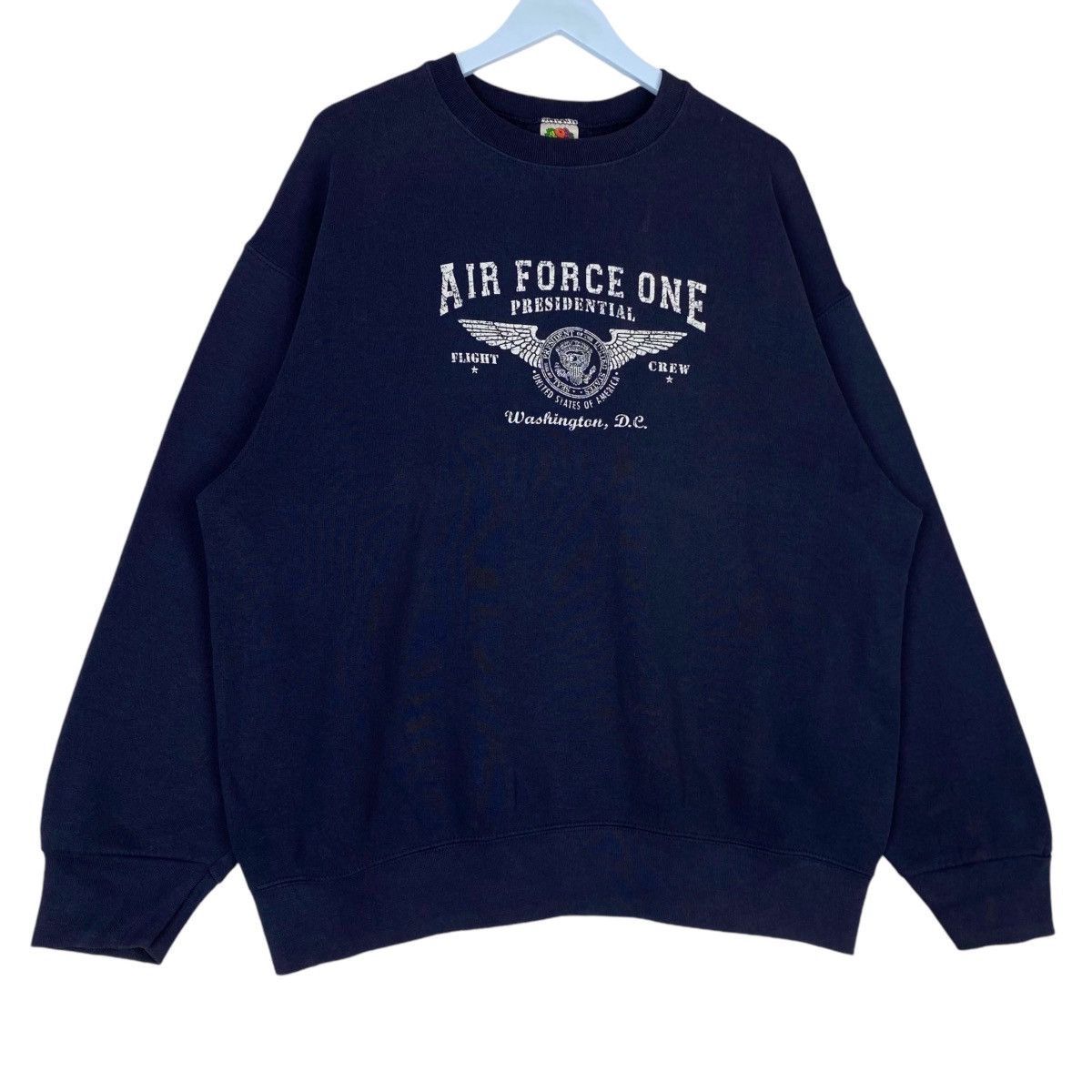 Fruit Of The Loom × Vintage Vintage Air Force One Presidential Crewneck Sweatshirt Size US XL / EU 56 / 4 - 3 Thumbnail
