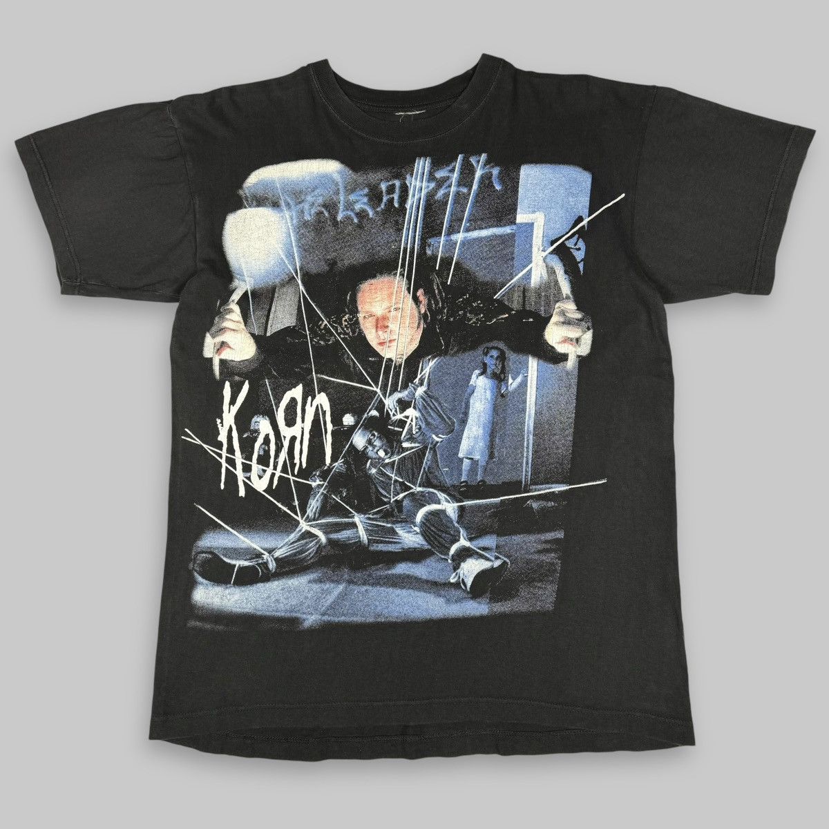Band Tees Vintage 1999 Korn Falling Away From Me Rare Euro T Shirt Size US L / EU 52-54 / 3 - 1 Thumbnail