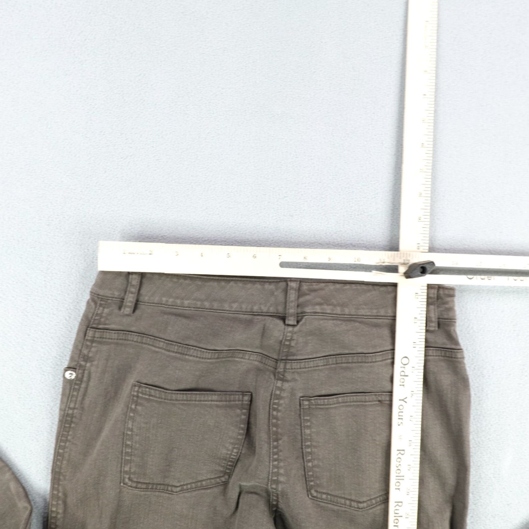 St. John St John Jeans Womens 4 Brown Denim Straight Leg Relaxed Baggy Loose Fit Pants Size 28" / US 6 / IT 42 - 7 Thumbnail