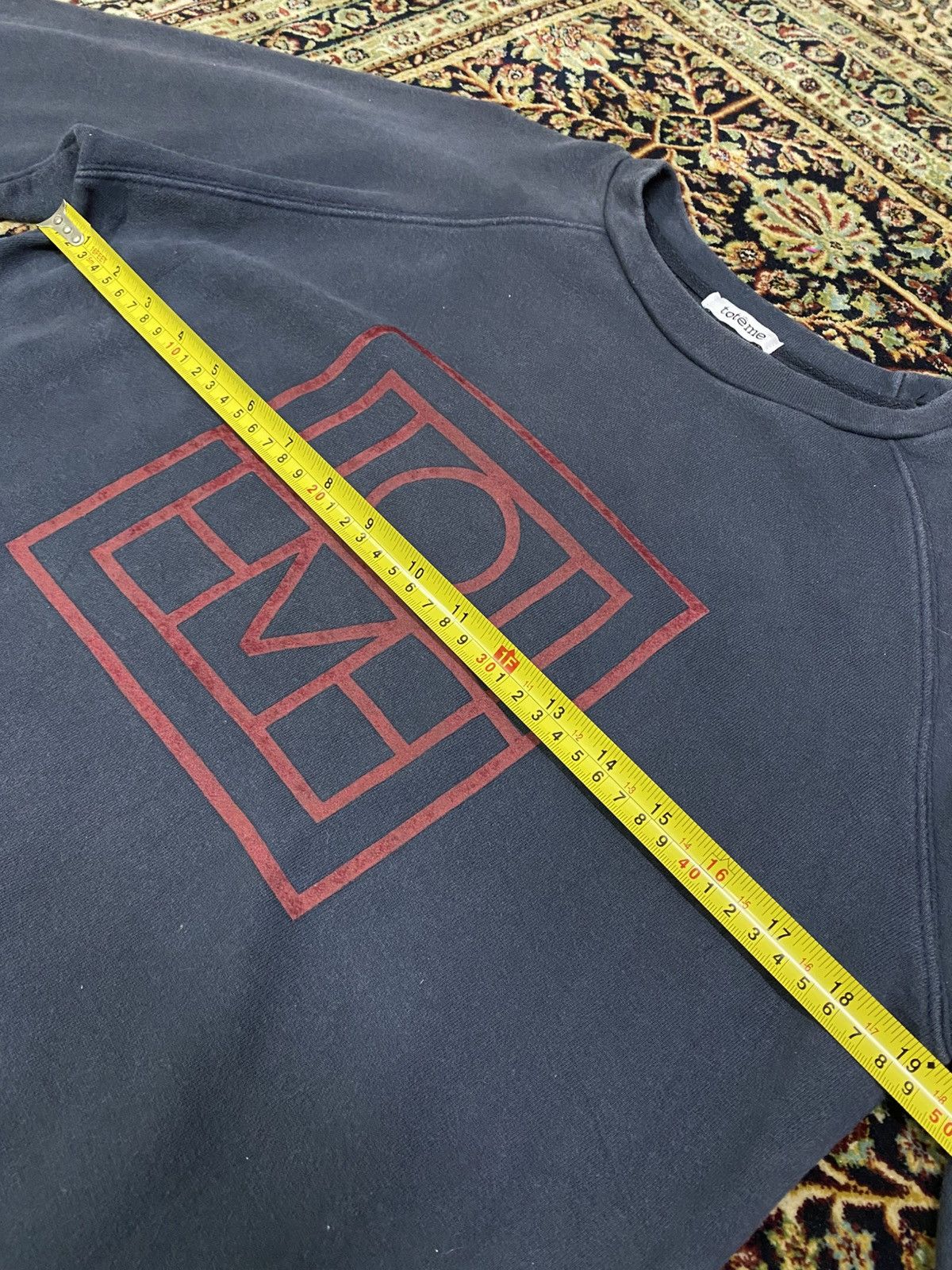 Designer × Toteme Toteme Iconic Big Logo Sweatshirt Size L / US 10 / IT 46 - 8 Thumbnail