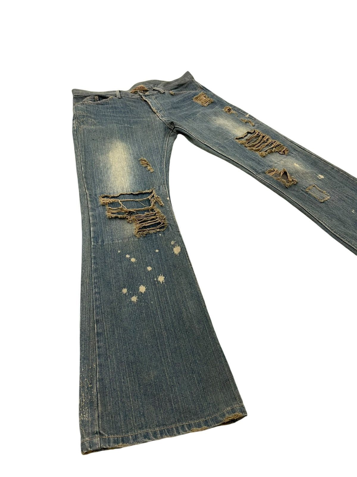 Other Flare Jeans Cimu International Faded Distress Boot Cut 8🟦9 Size US 33 - 1 Thumbnail