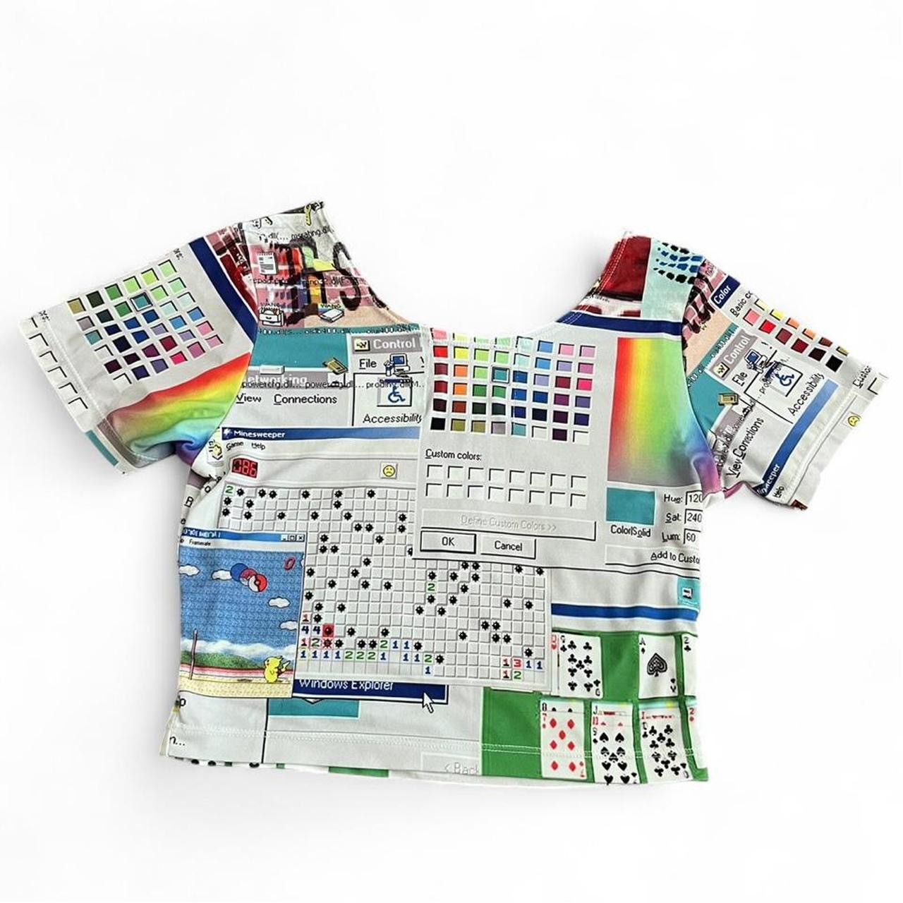 Other O-MIGHTY • ULTRA RARE WINDOWS 95 PHOTO PRINT CROP TOP XS S Size S / US 4 / IT 40 - 6 Thumbnail