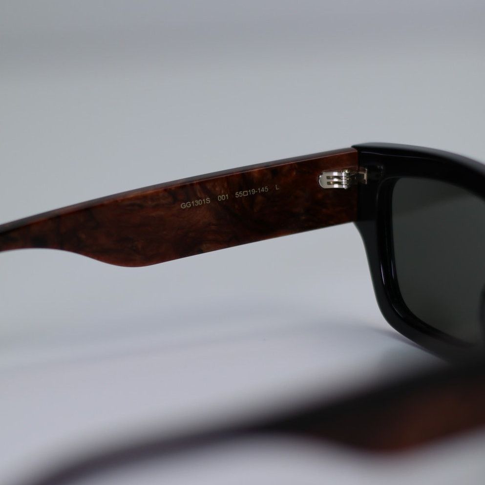 NEW Gucci Sunglasses GG1301S 001 Black Grey Unisex Authentic