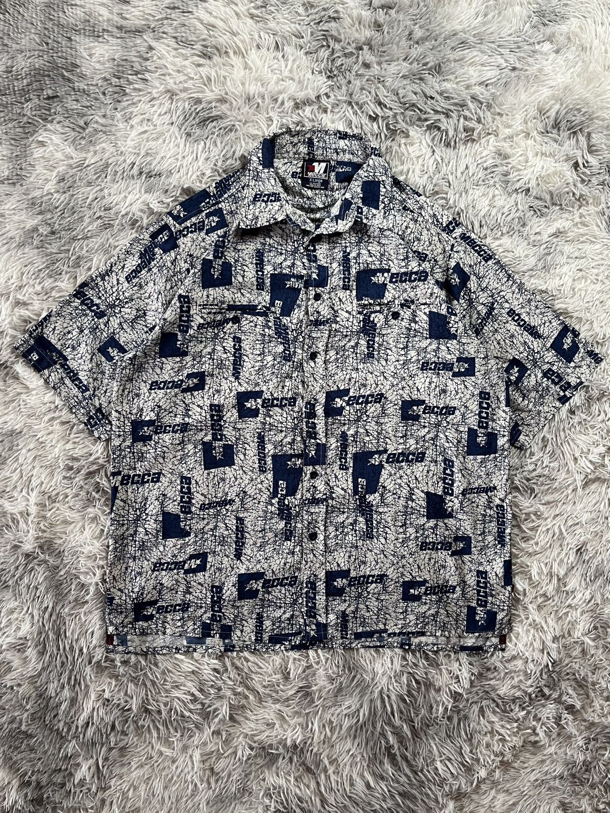 Mecca Vintage Mecca usa shirt over print Size US XL / EU 56 / 4 - 4 Thumbnail