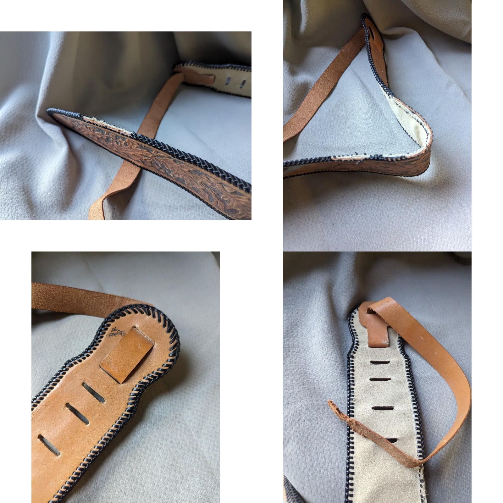 Vintage VINTAGE handcrafted EAGLE belt XL 3.25" wide leather brown tooled western belt Men XS-? Size ONE SIZE - 9 Thumbnail