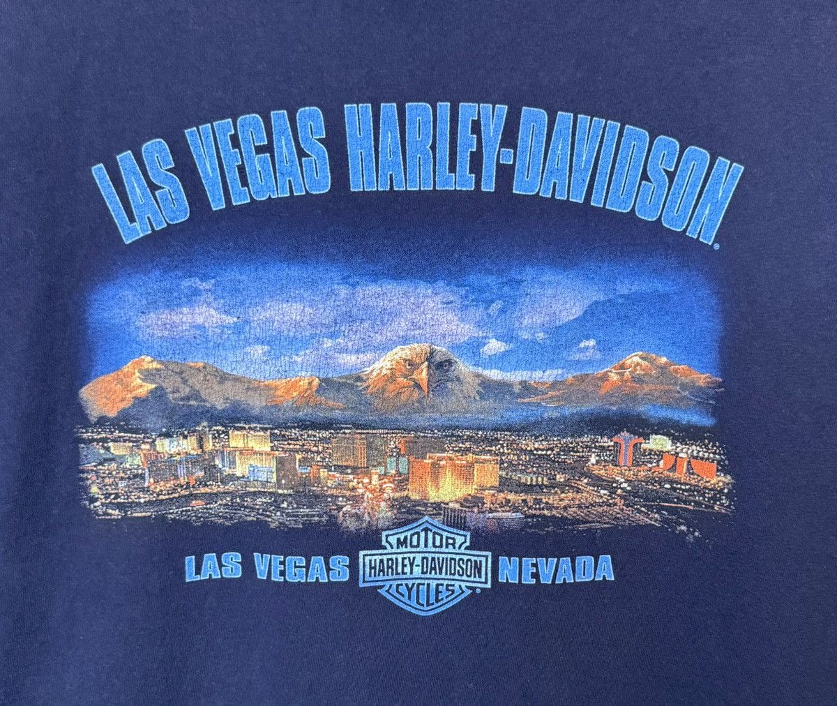 Harley Davidson 2003 Harley Davidson 'LV, Nevada' Biker T-Shirt, Size XL! Size US XL / EU 56 / 4 - 4 Thumbnail