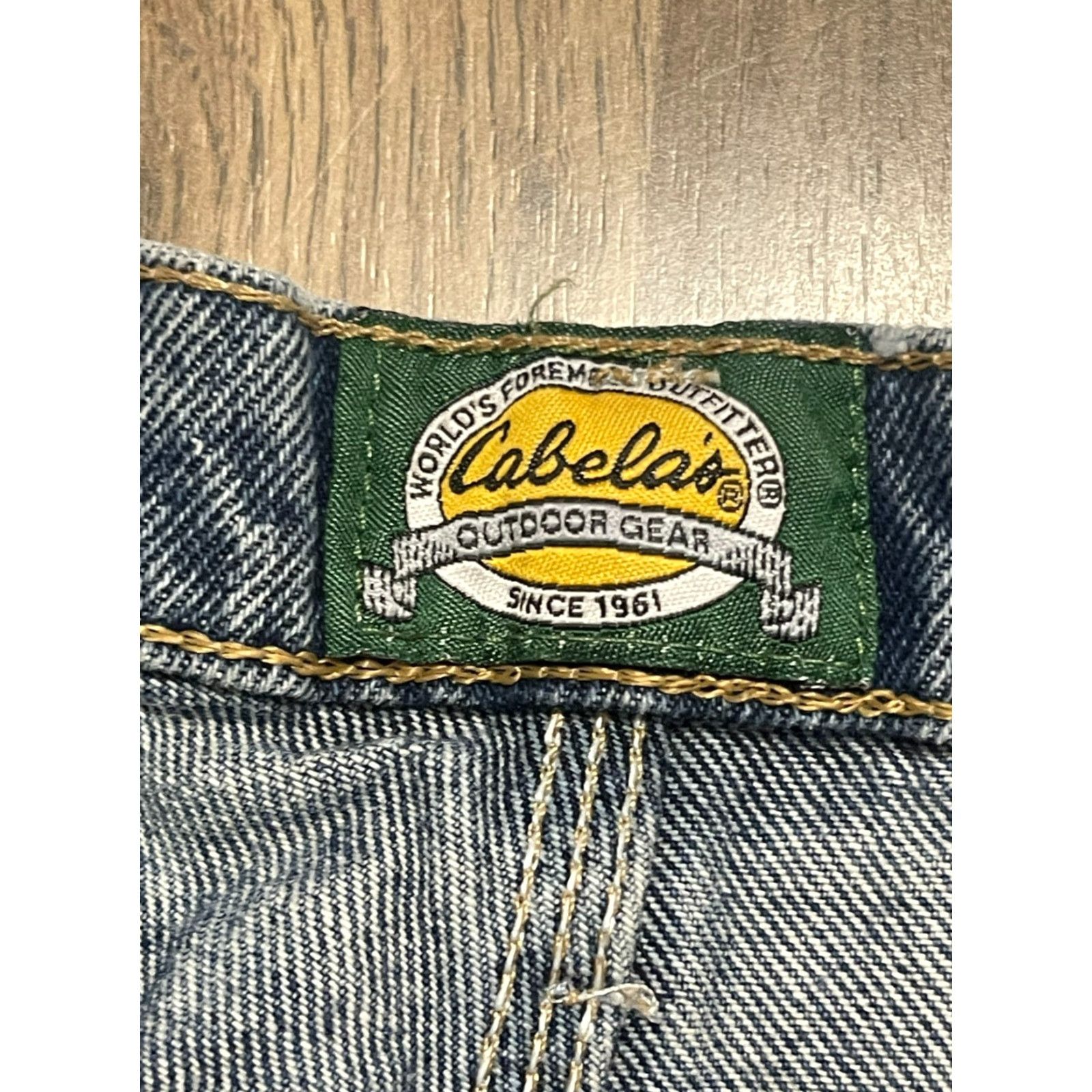 Vintage Cabela's Jeans, Men's Size 32/32, Denim, Blue, Straight Leg, 5-Pockets, Regular, Inseam 32, N Size US 32 / EU 48 - 7 Thumbnail
