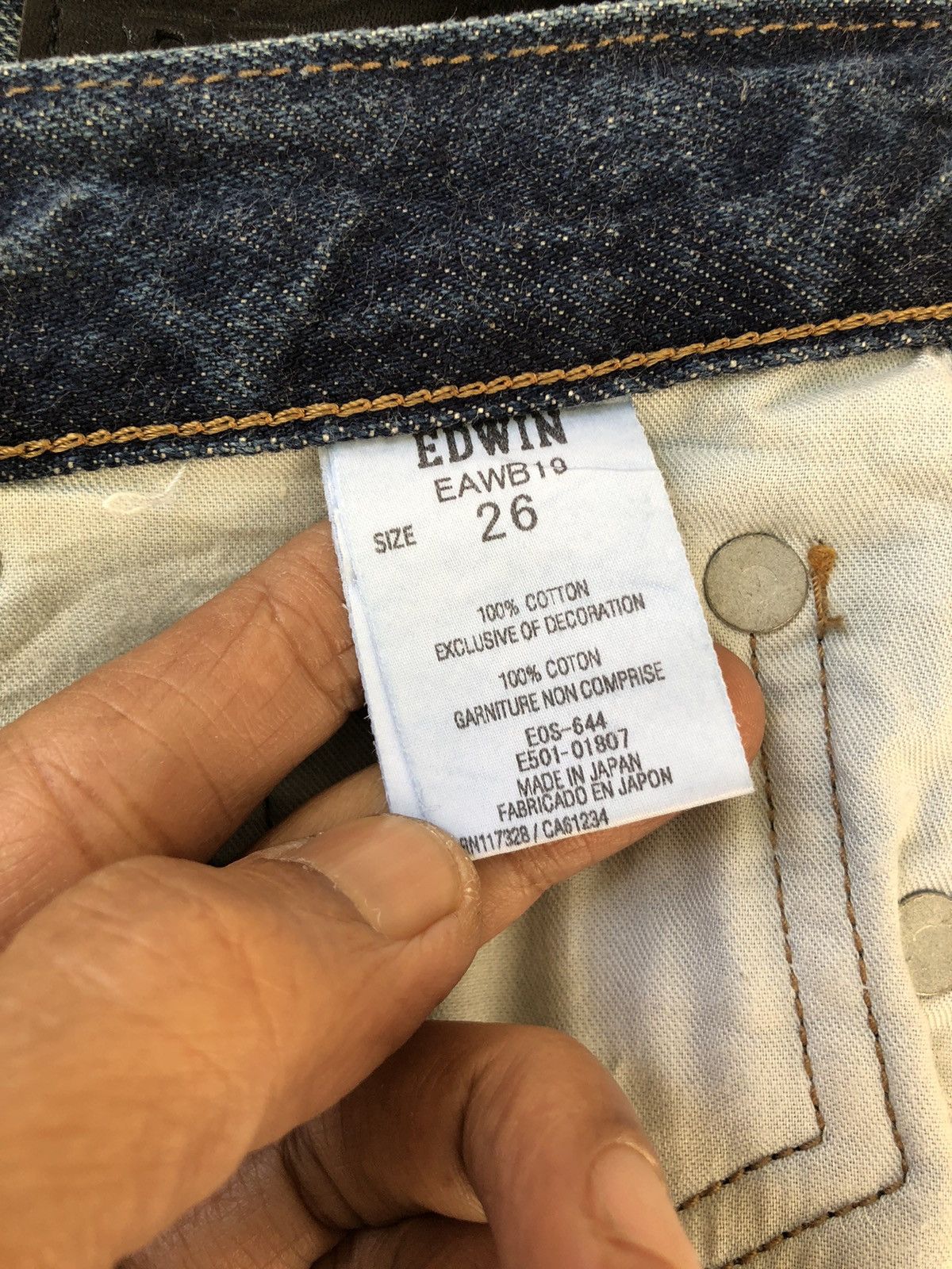 Edwin Vintage Edwin Rachel Distressed Selvedge Denim Jeans Size US 28 / EU 44 - 18 Thumbnail