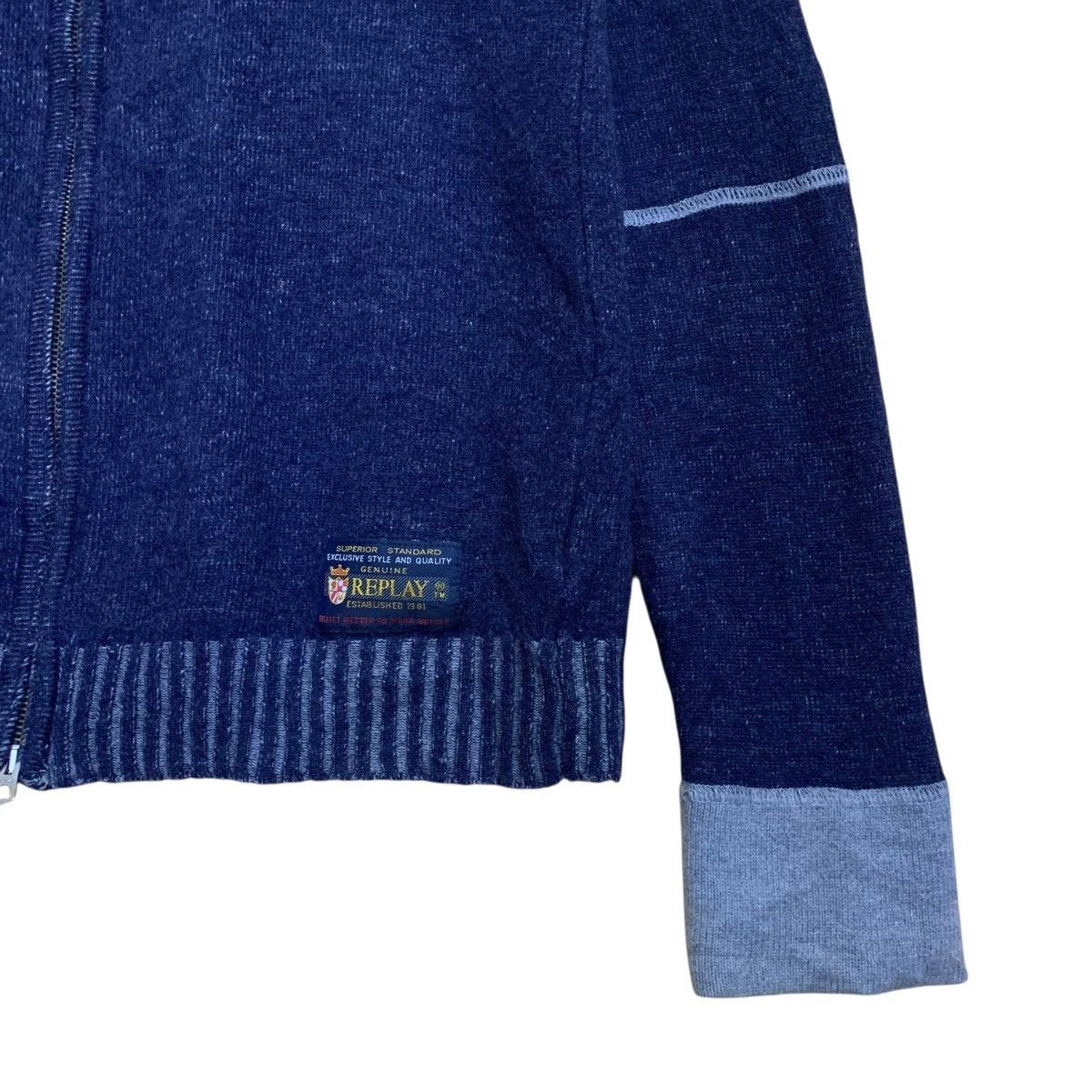Replay Replay Big Logo Zipper Hoodie Knit Size US M / EU 48-50 / 2 - 5 Thumbnail