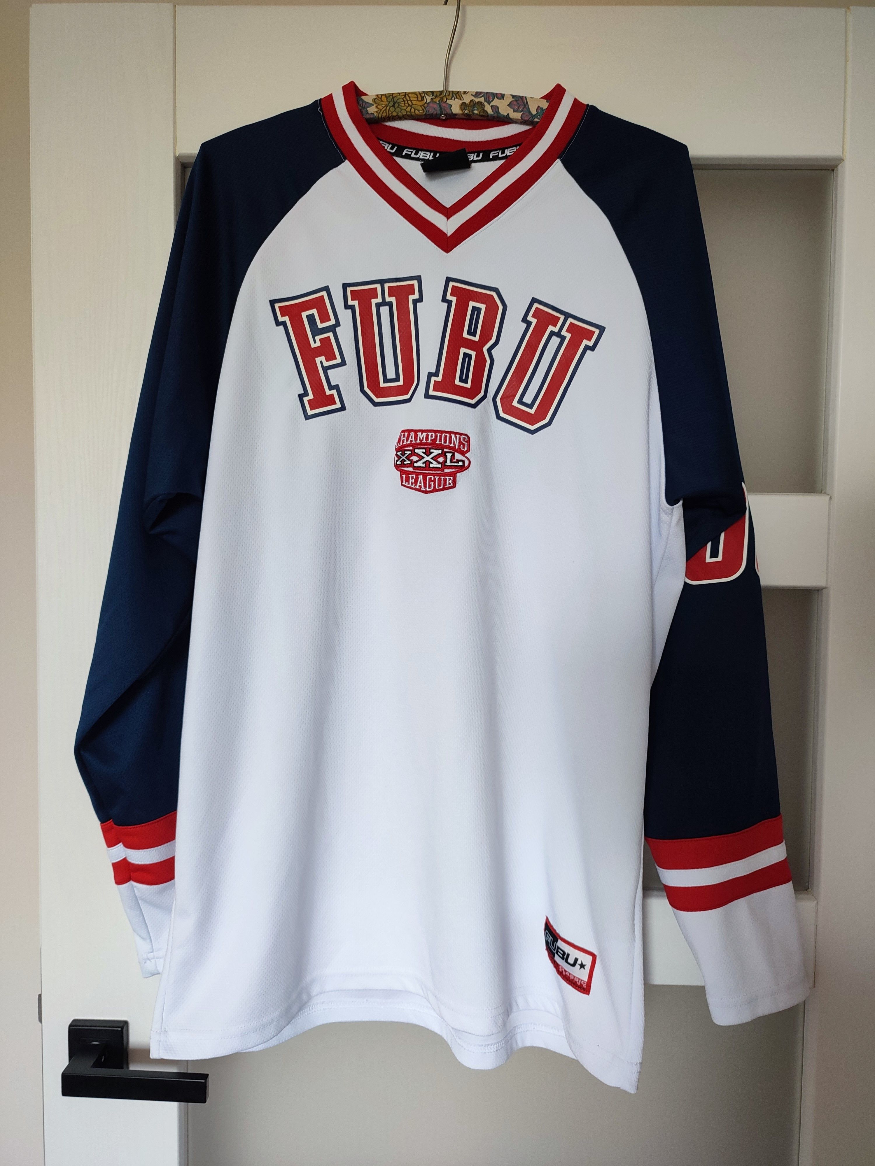 Fubu × Vintage FUBU Vintage 90s Jersey Old School Hip Hop Shirt Long Sleeve Size US M / EU 48-50 / 2 - 1 Thumbnail