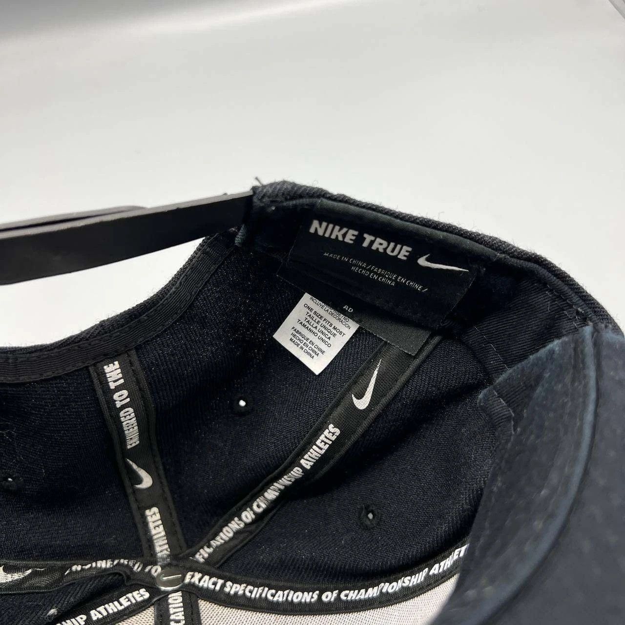 Nike Nike True Swoosh Hat Men Black Embroidered Snap Back Cap Size ONE SIZE - 3 Thumbnail