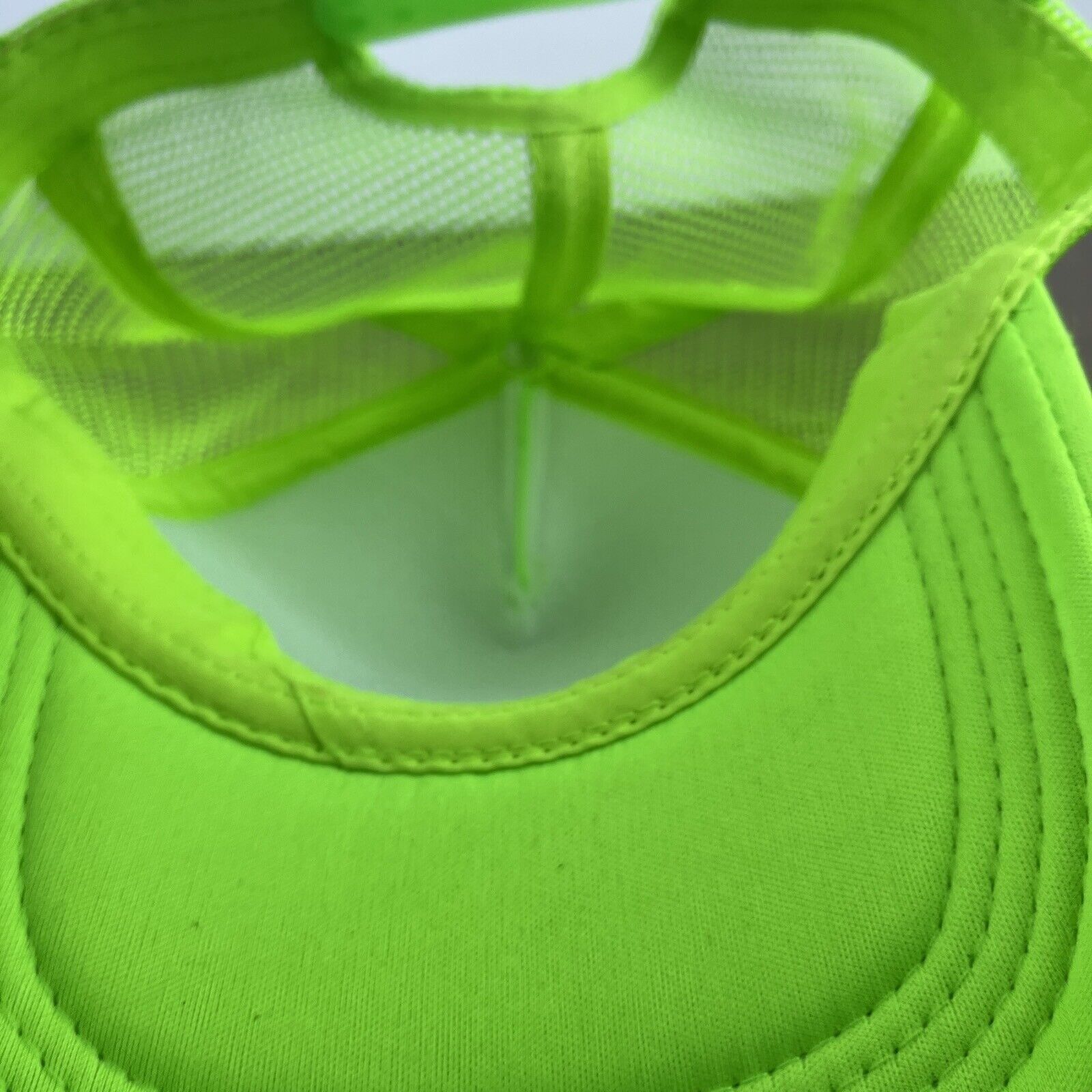 Other Neon Green Hat Adjustable Adult Size Hat Green Cap Size ONE SIZE - 10 Thumbnail