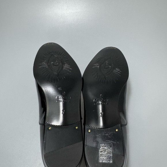 Gucci Gucci Worsh GG Patent leather Lace-Up Shoes Black Men’s Size Size US 8 / EU 41 - 9 Thumbnail