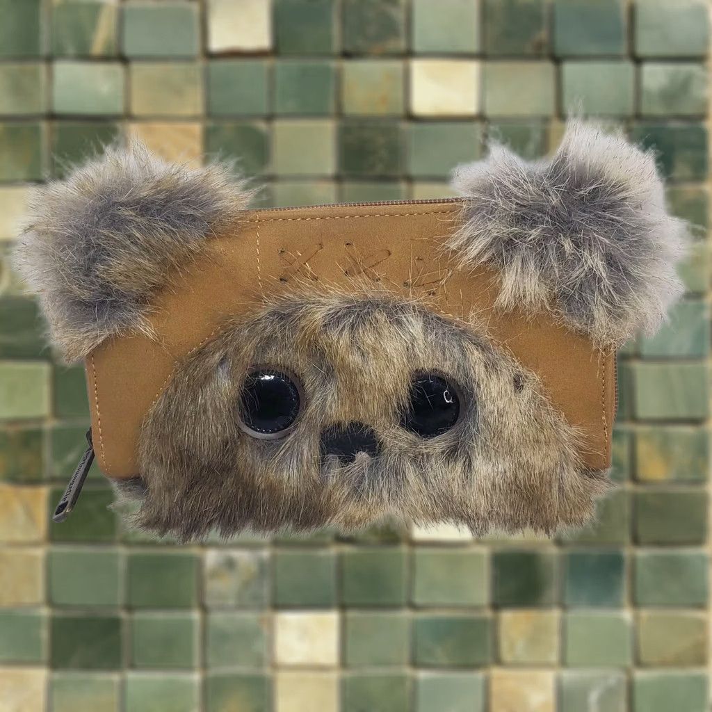 Star Wars Loungefly Star Wars Ewok Wallet Wicket Furry Zip Around RARE NWOT 1990s Y2K Size ONE SIZE - 1 Thumbnail