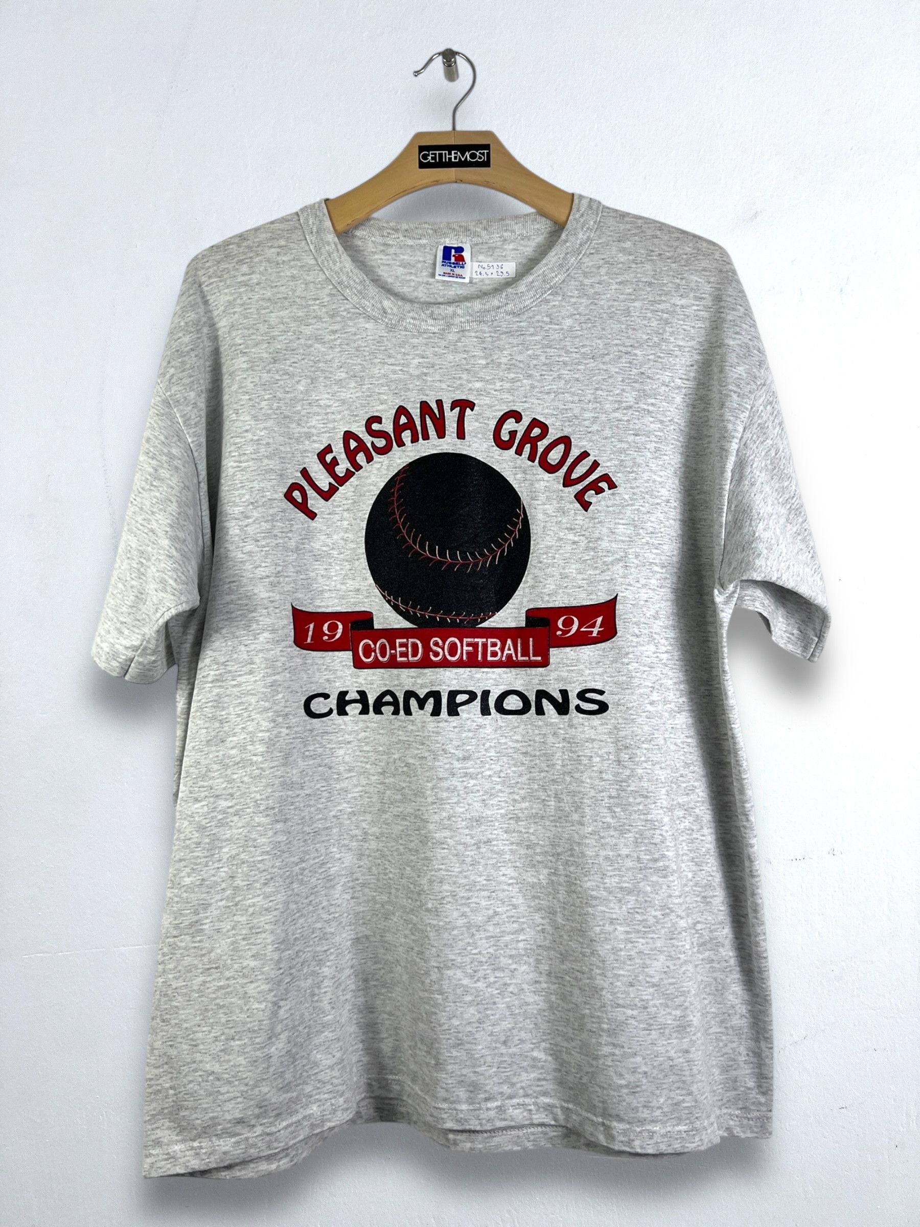 Vintage No.5136 VTG 90s Co-Ed Softball Champions Graphic Tee (XL) Size US XL / EU 56 / 4 - 1 Thumbnail