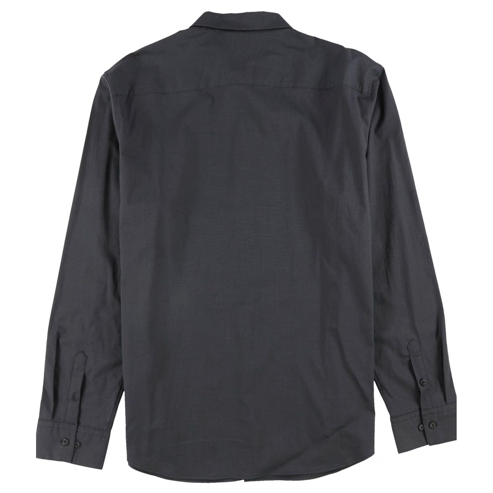 Calvin Klein Calvin Klein Mens Solid Button Up Shirt, gray, XL Neck, Button Up, White Size US XL / EU 56 / 4 - 2 Thumbnail